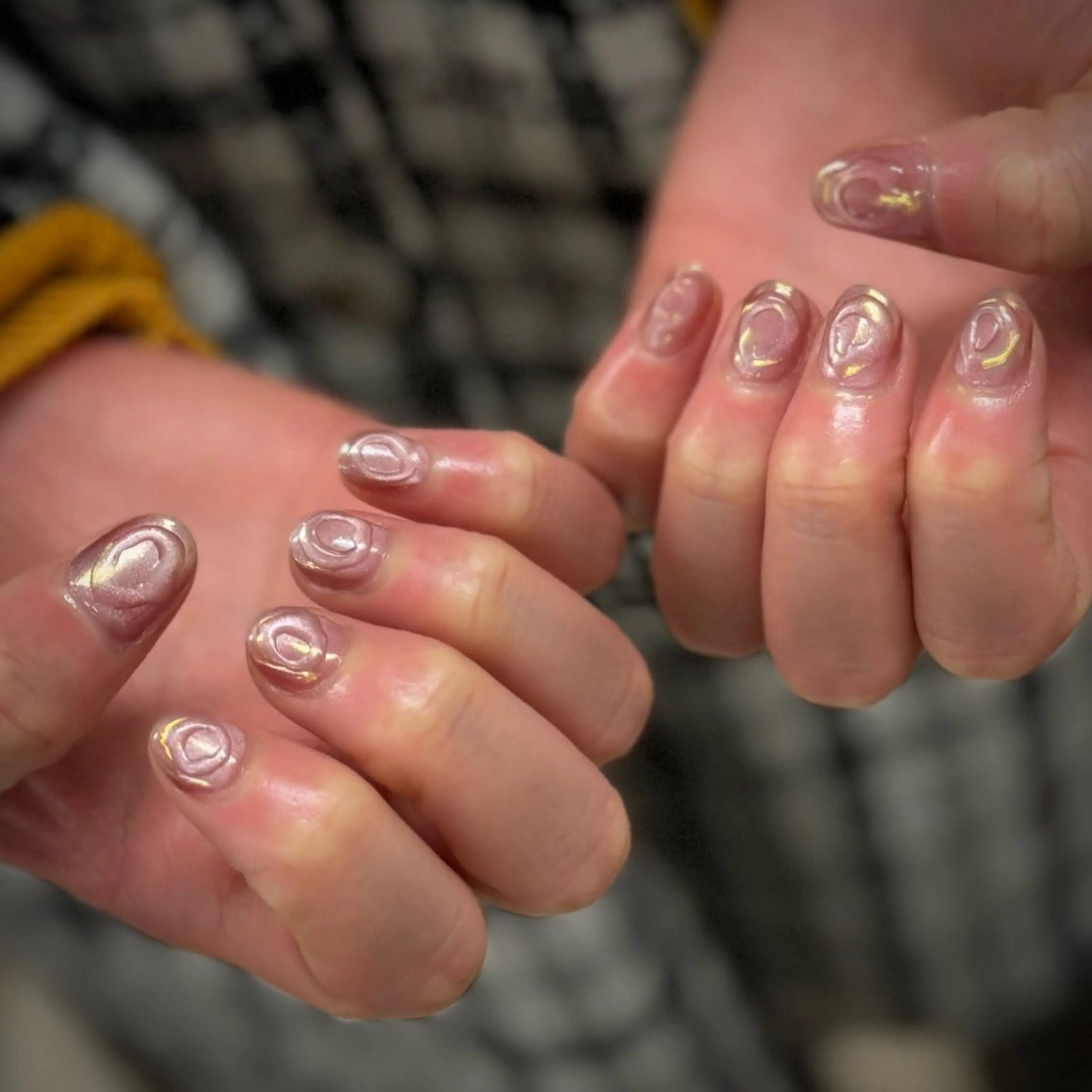ネイル オーロラネイル ぷっくりネイル ハンドネイル YAGAWA NAOのネイルデザイン