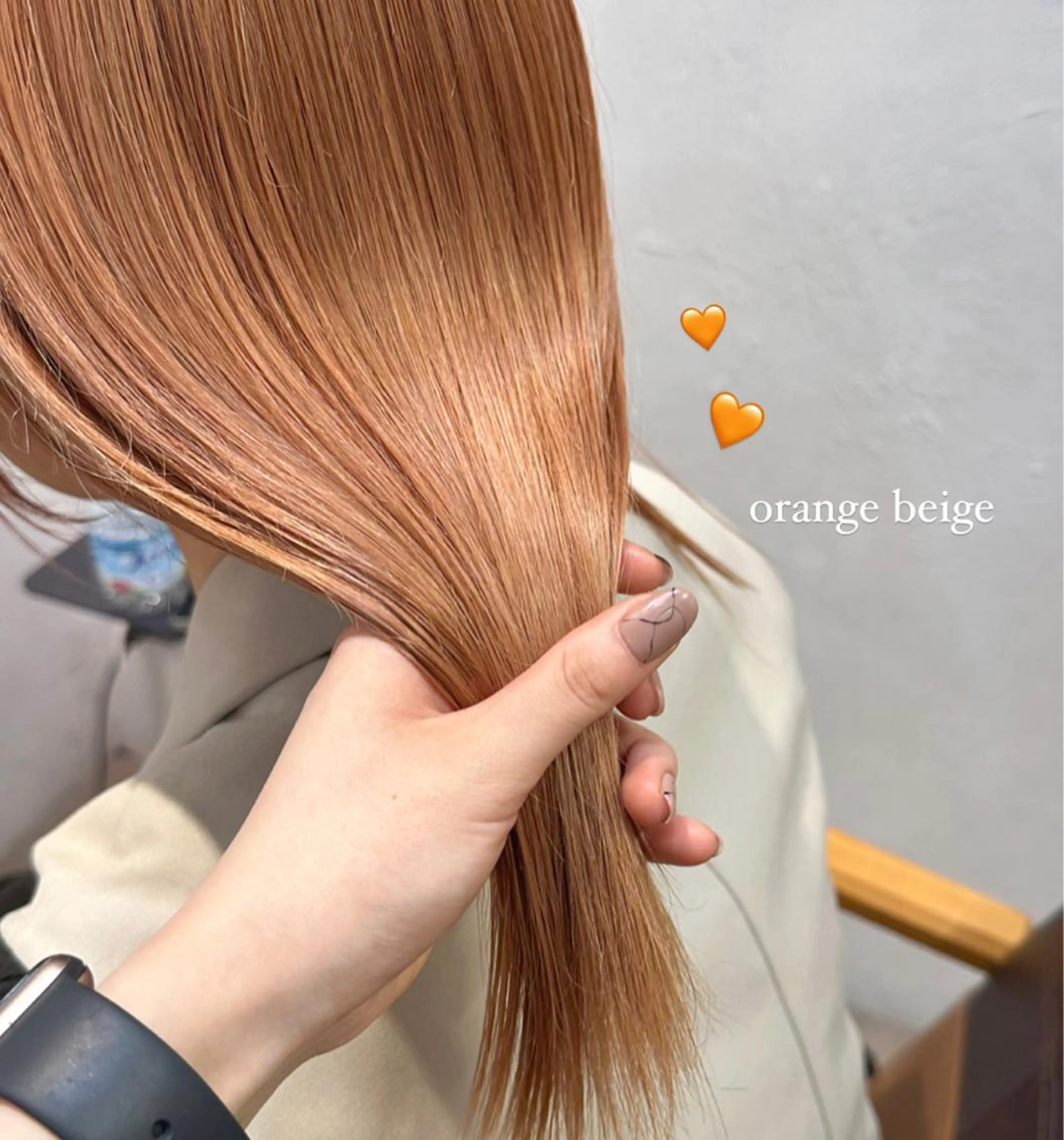 ミディアム カラー ヘアカラー トリートメント REINA☁️透明感 カラー/ぷつっと♡のヘアスタイル