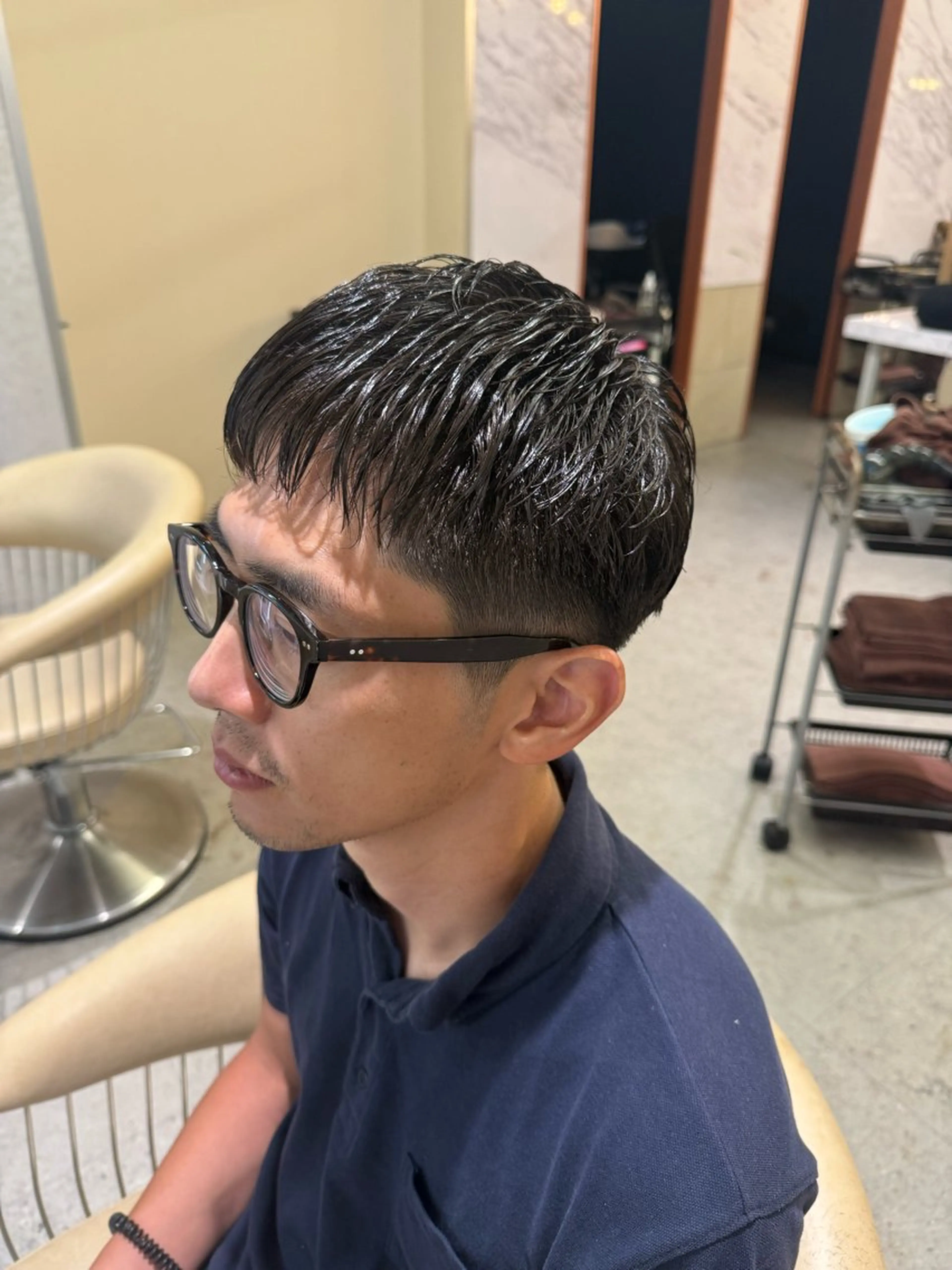 メンズ 刈り上げ カット 🔥ユウト🔥メンズ 特化/赤み消しカラーのヘアスタイル