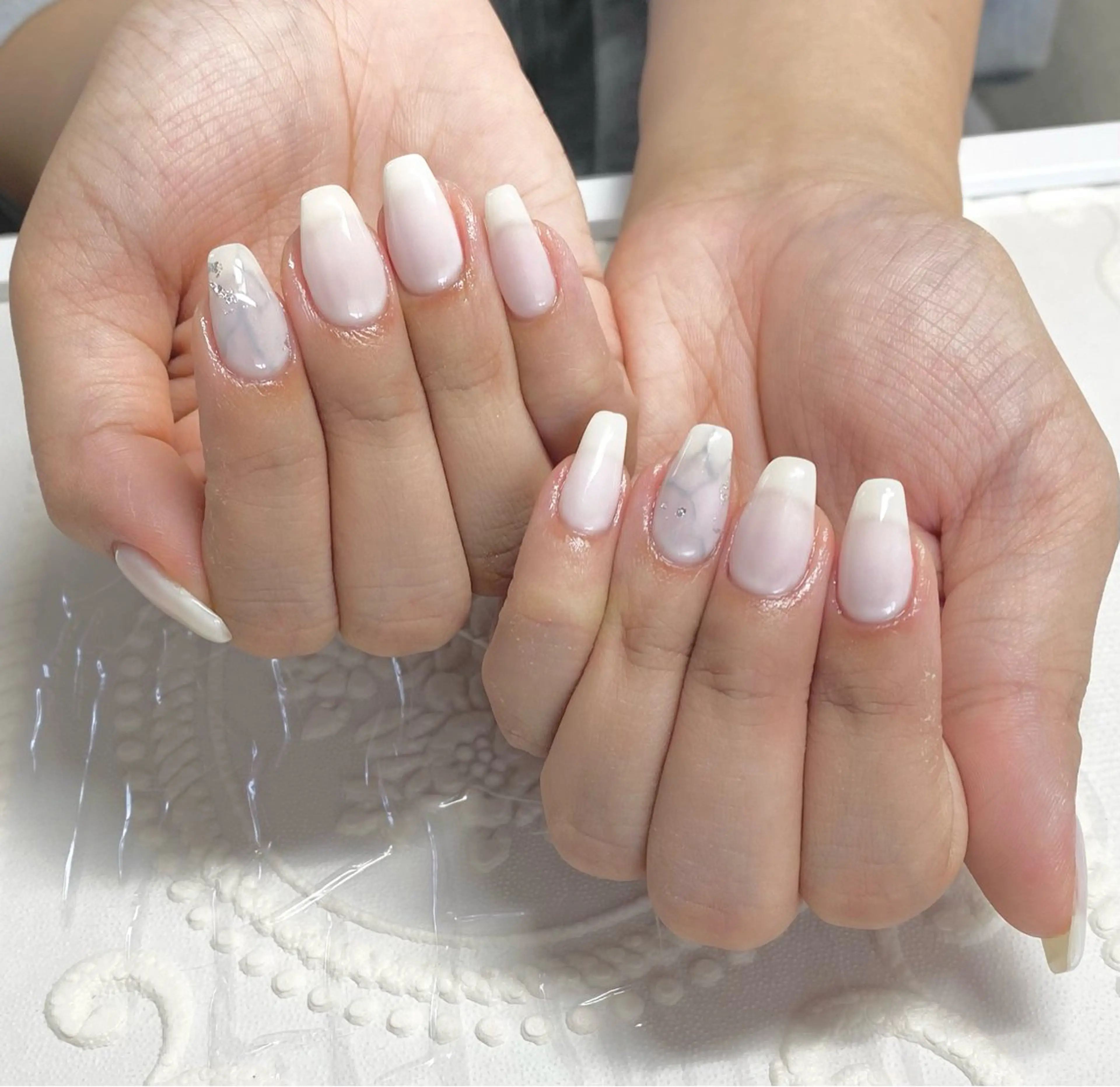 ミディアム ネイル ハンドネイル lune nail_2017のその他イメージ