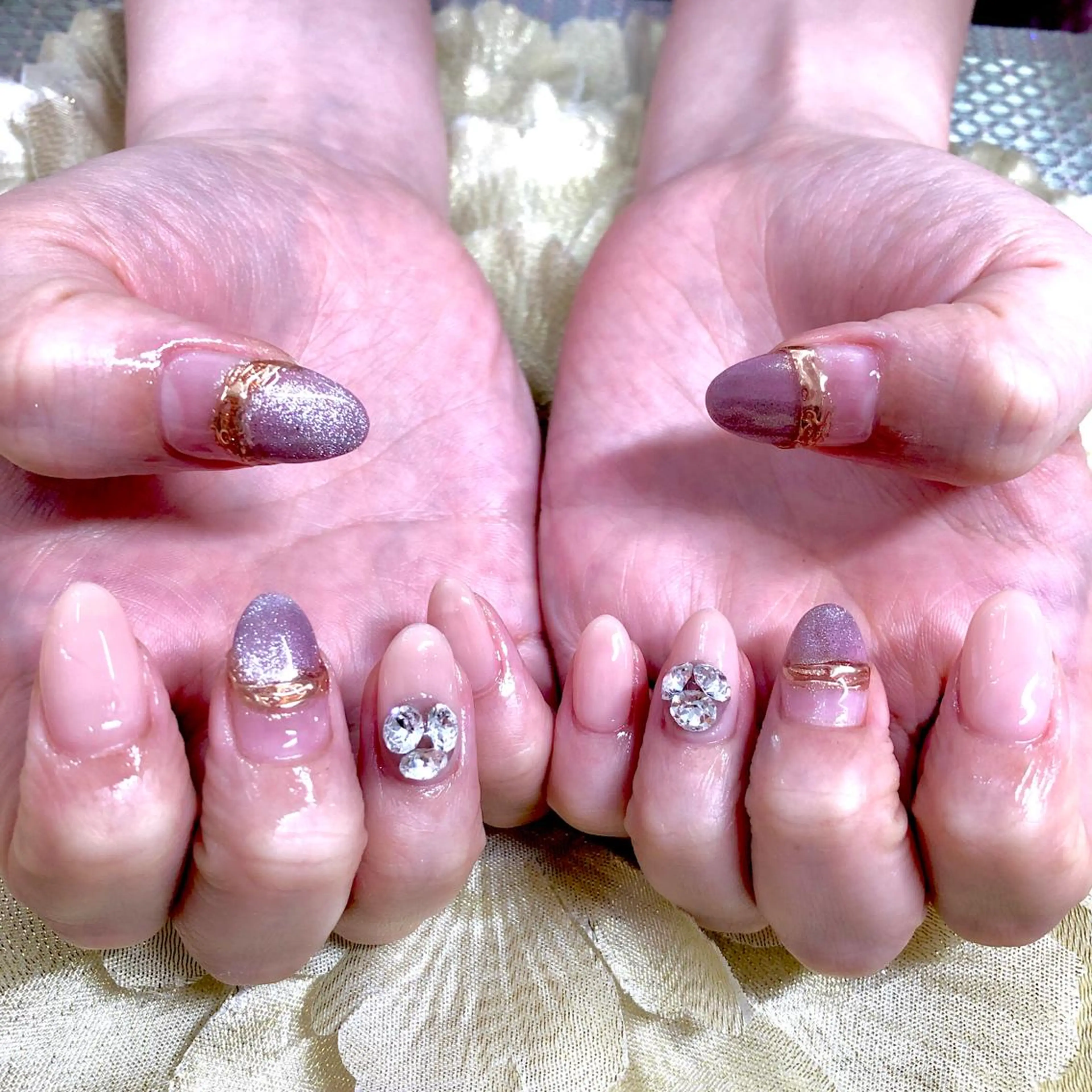 ネイル ジェルネイル ストーンネイル J terrace Nailのネイルデザイン