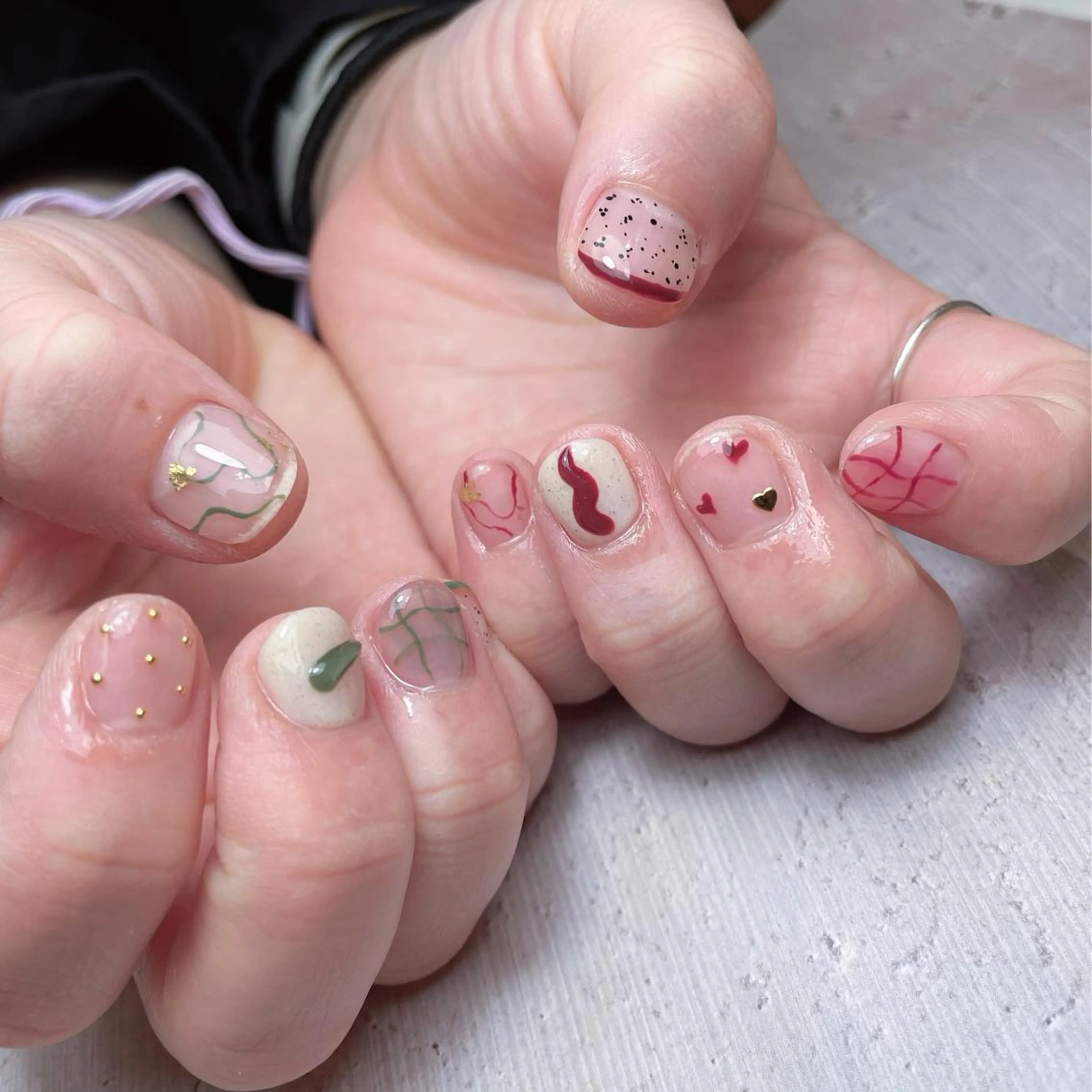 ネイル 持ち込み ハンドネイル nail&eyelash mate所属・京都/東向日/桂 ayumiのネイルデザイン