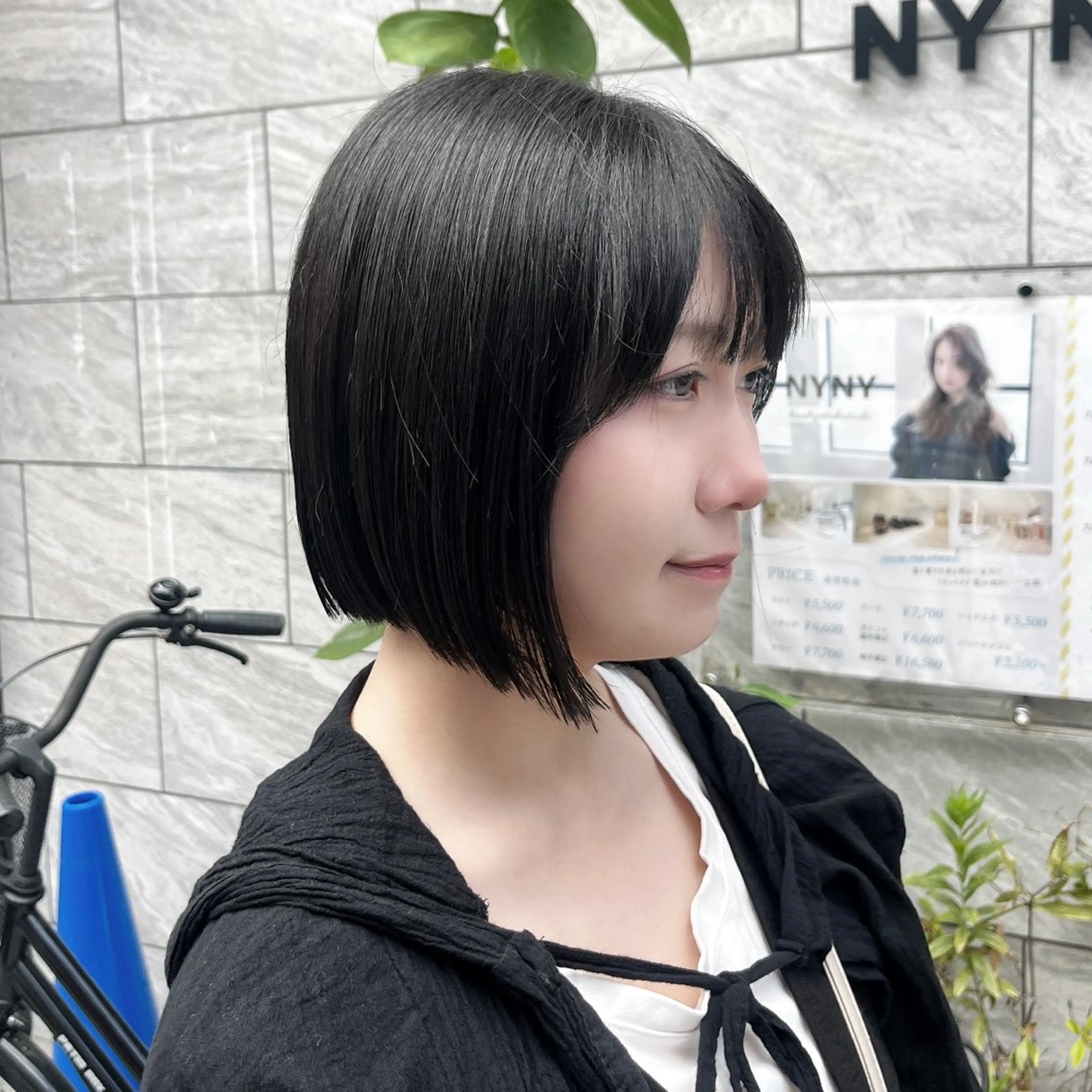 ショート カラー 切りっぱなしボブ ボブ 韓国ヘア🇰🇷/ニ ュアンスパーマ/ヒナのヘアスタイル