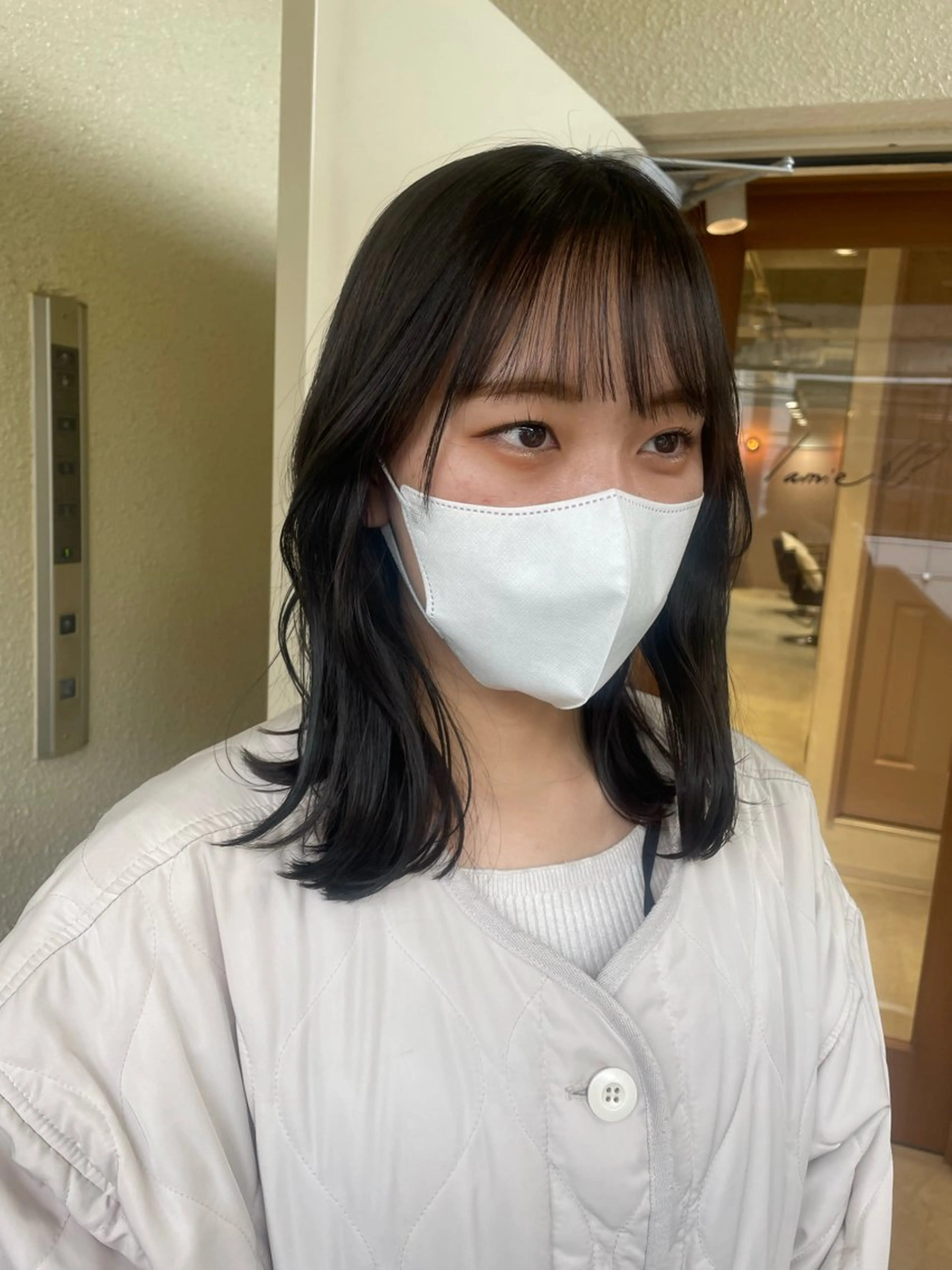 ミディアム カラー ヘアカラー トリートメント mei｜顔まわり ×透明感カラーのヘアスタイル