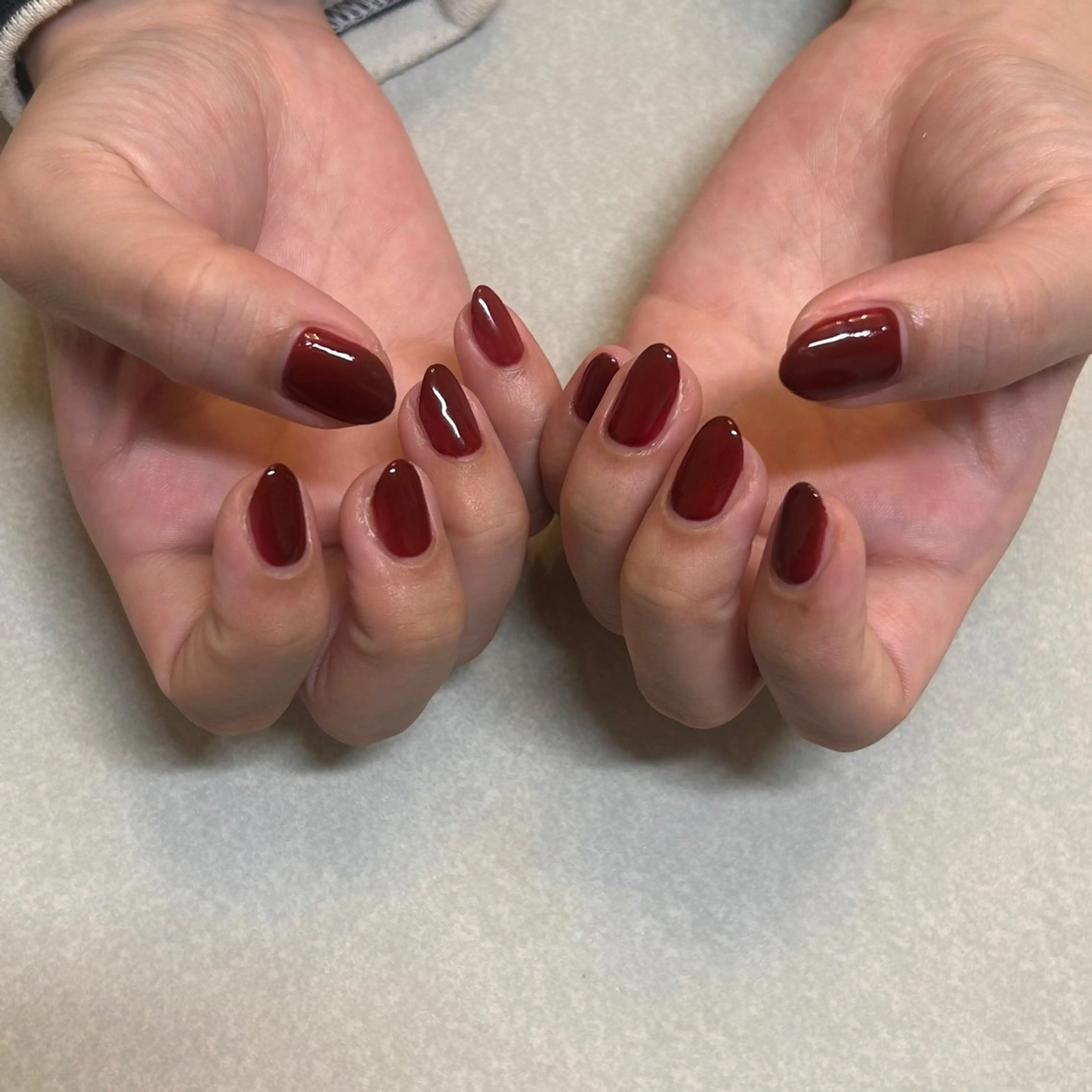 ネイル ボルドー ハンドネイル Luana+ nailのネイルデザイン