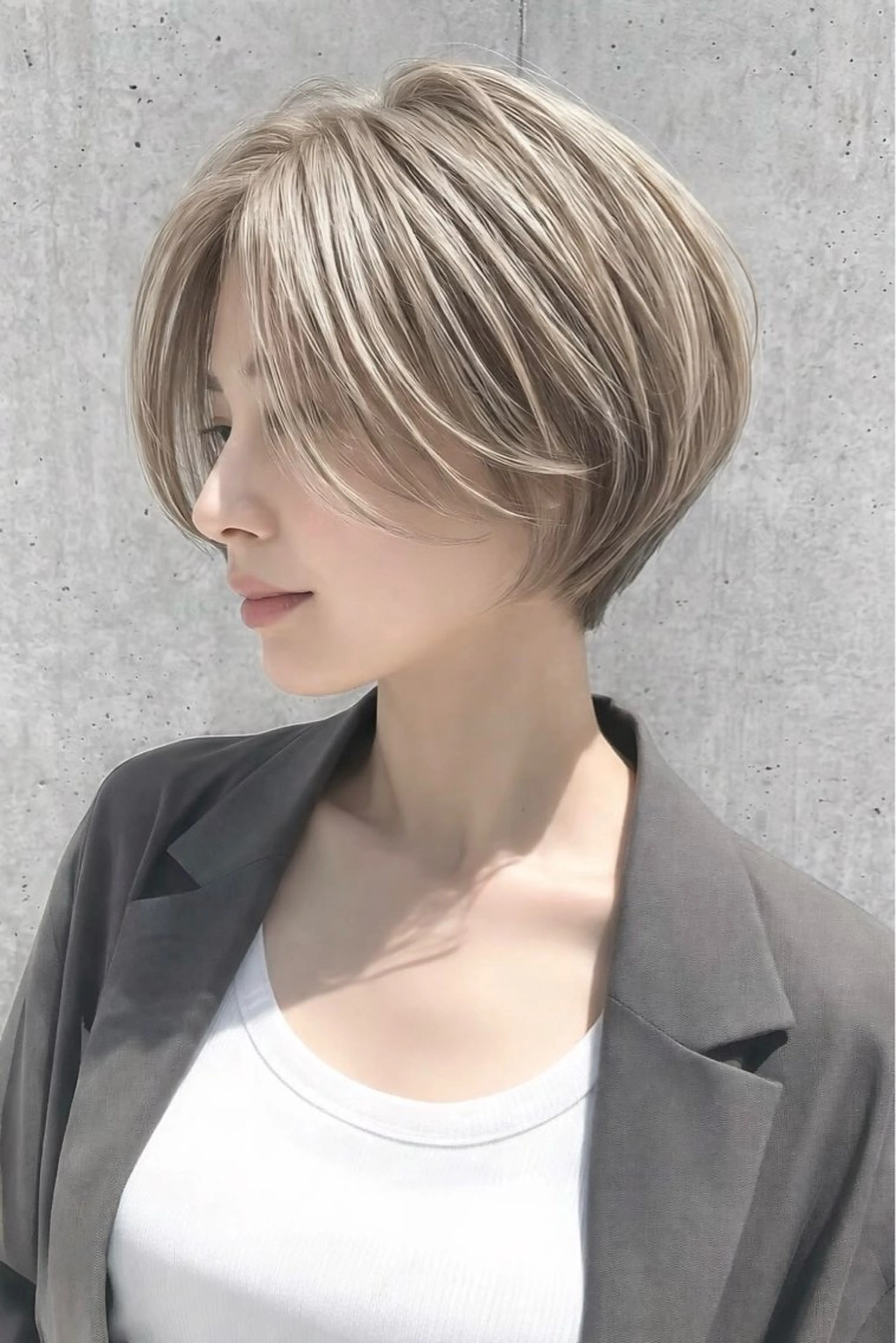 ショート 脱白髪染め専門店HAKUA PLUS白髪ぼかし町田2号店所属・脱白髪染め 大月竜斗のヘアスタイル