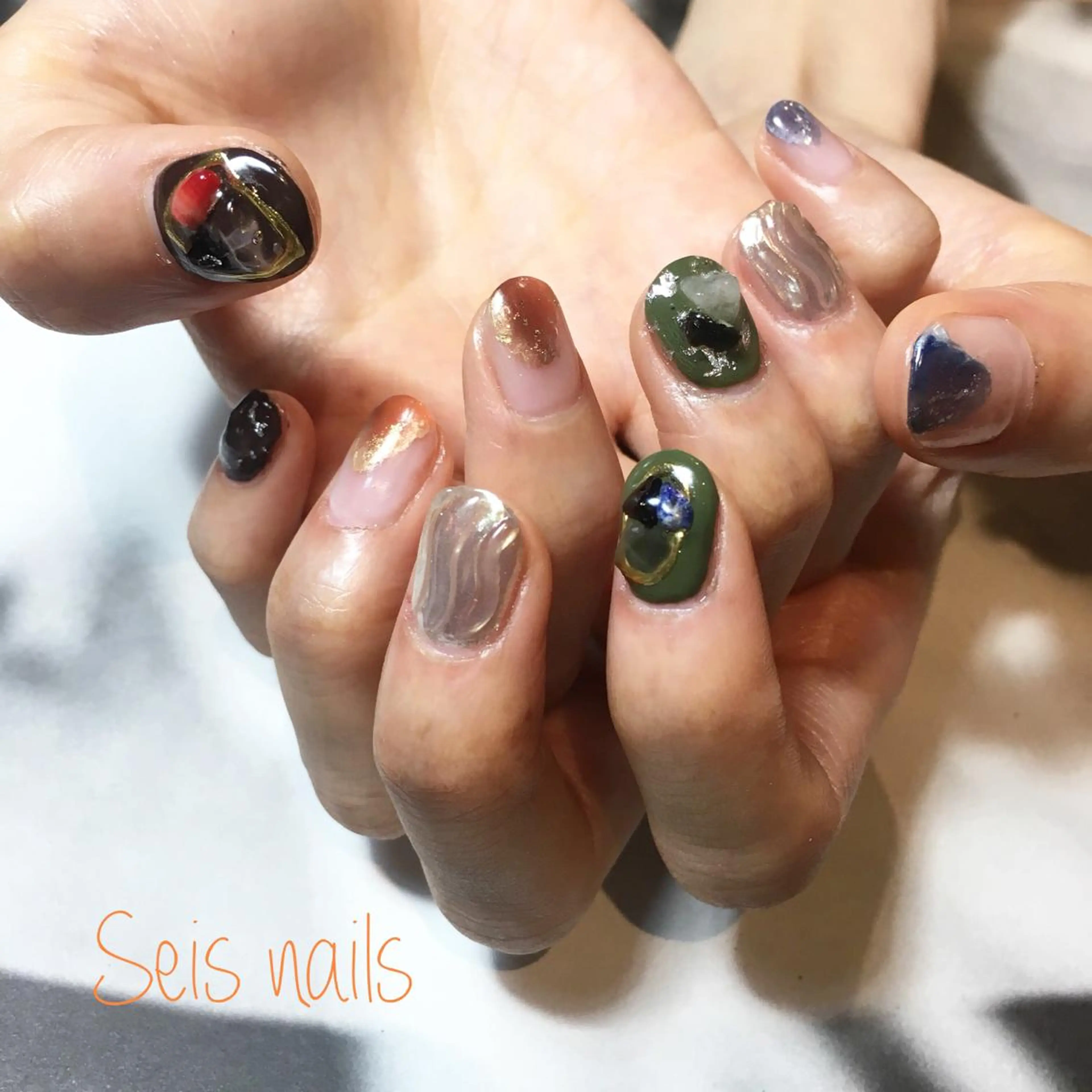 ネイル ハンドネイル Seis Shihoのネイルデザイン