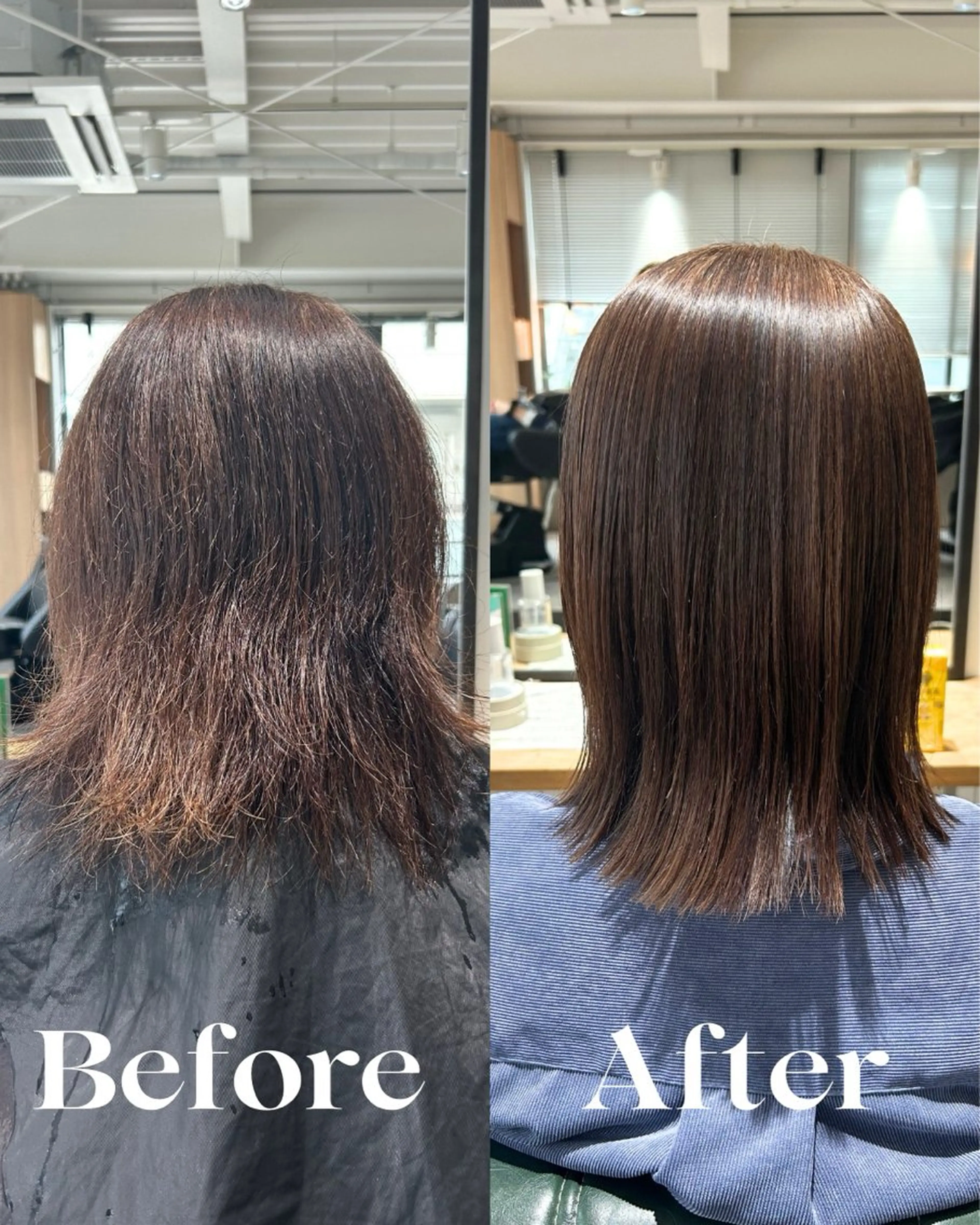 ミディアム 髪質改善 縮毛矯正 茅ヶ崎/縮毛矯正/ ソノカのヘアスタイル