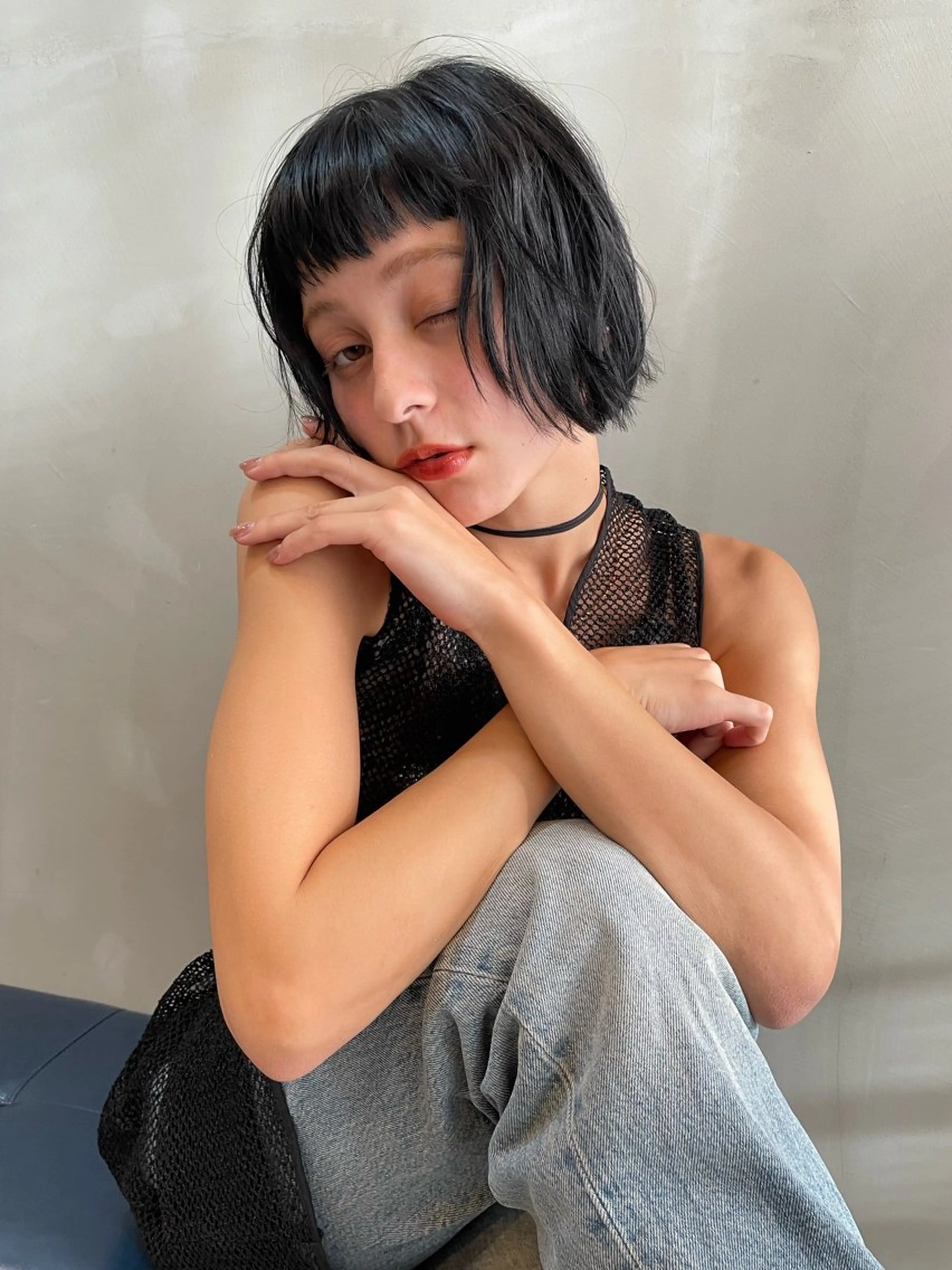 ショート カラー ショート/ボブ専門 宮脇美奈/南船場のヘアスタイル