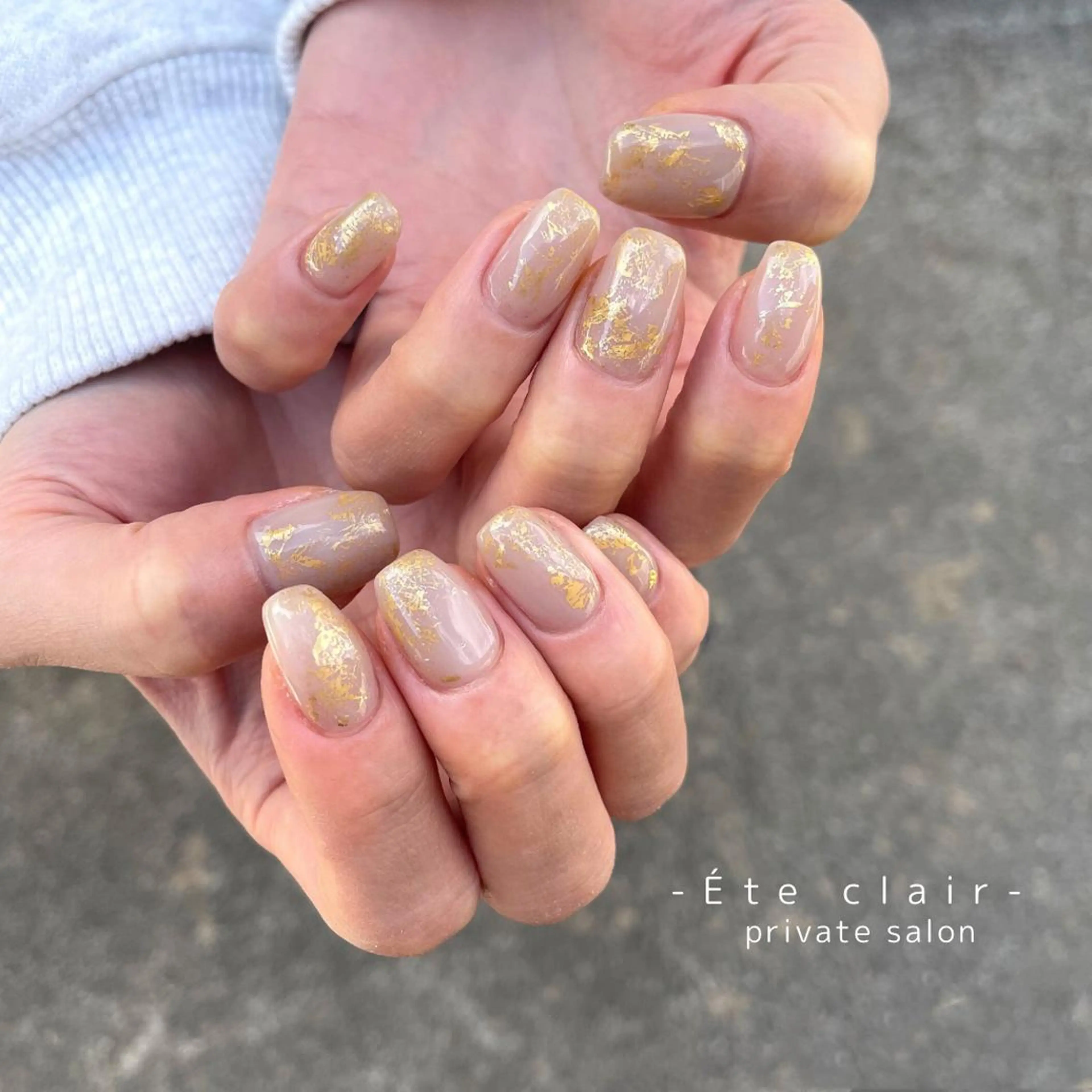 ネイル フットネイル ジェルネイル マグネットネイル ニュアンスネイル パラジェル Ète clair エテクレールのネイルデザイン