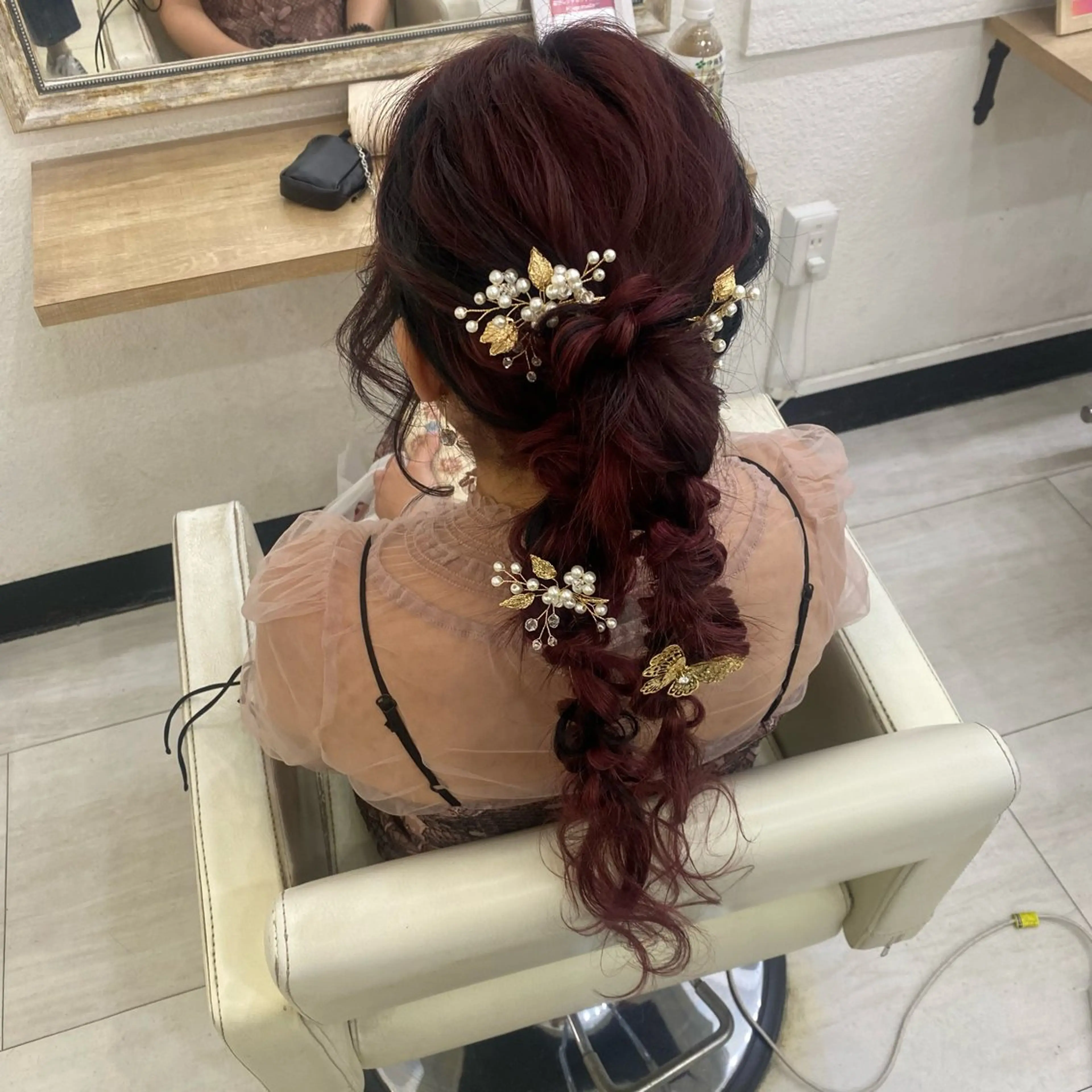 ロング Uyu所属・risa/恵比寿/ ヘアセットのヘアスタイル