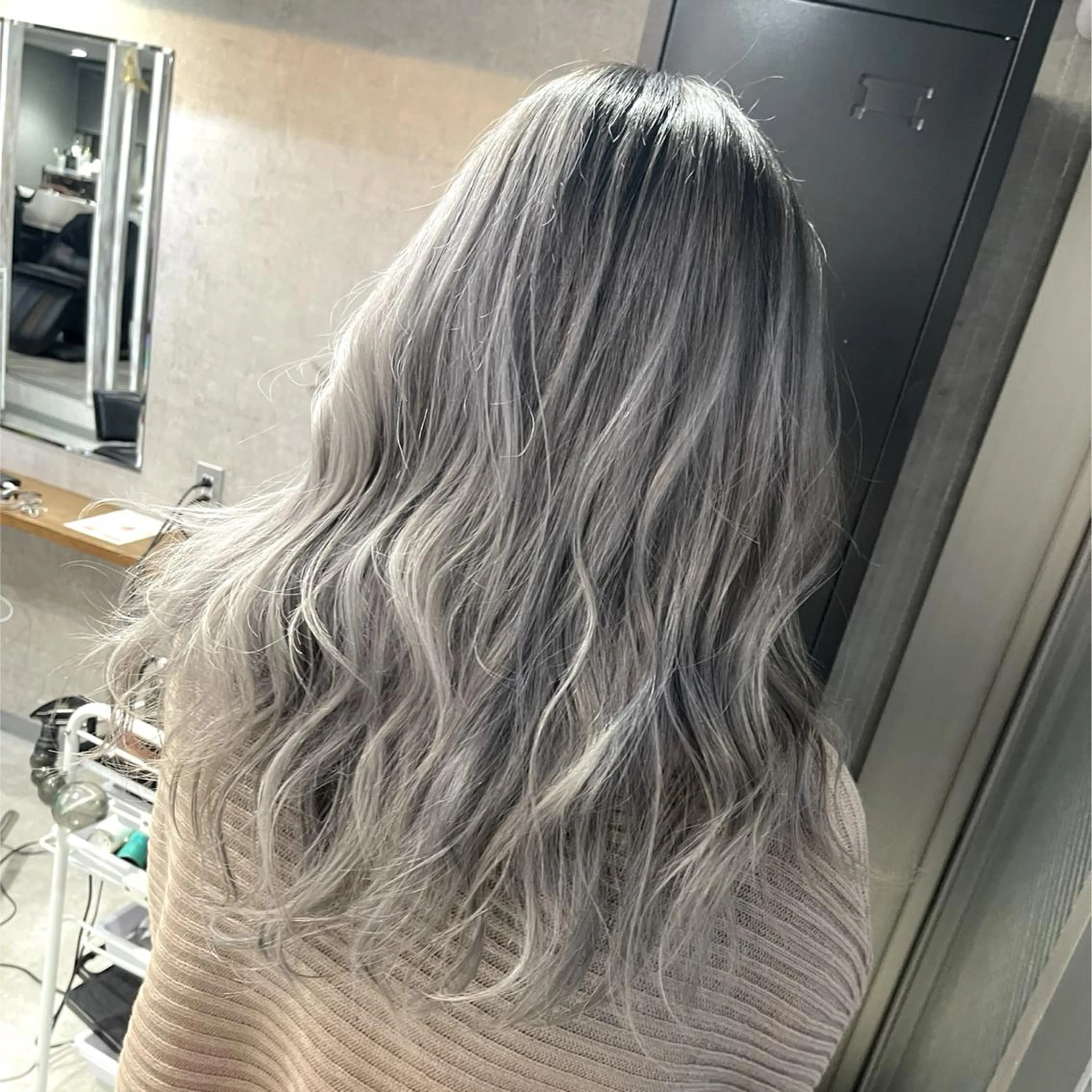 ロング カラー ヘアアレンジ ブリーチ ケアブリーチ ダブルカラー トリートメント ヘアカラー 松井那津子 /ハイライトブリーチのヘアスタイル