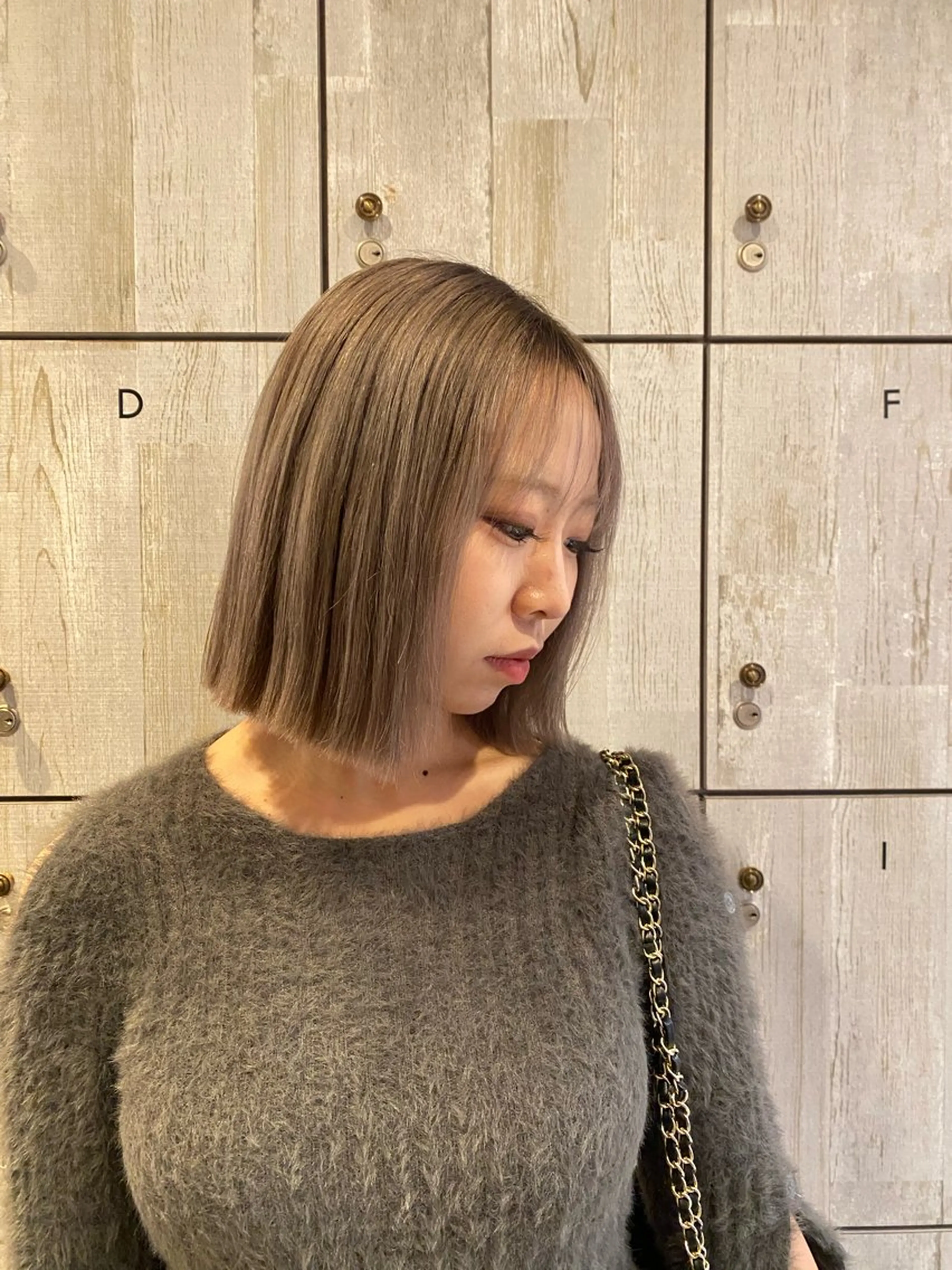 ショート カラー ブリーチ ケアブリーチ ハイトーンカラー ボブ 成人式カラー/ダブル カラー🧸こころのヘアスタイル