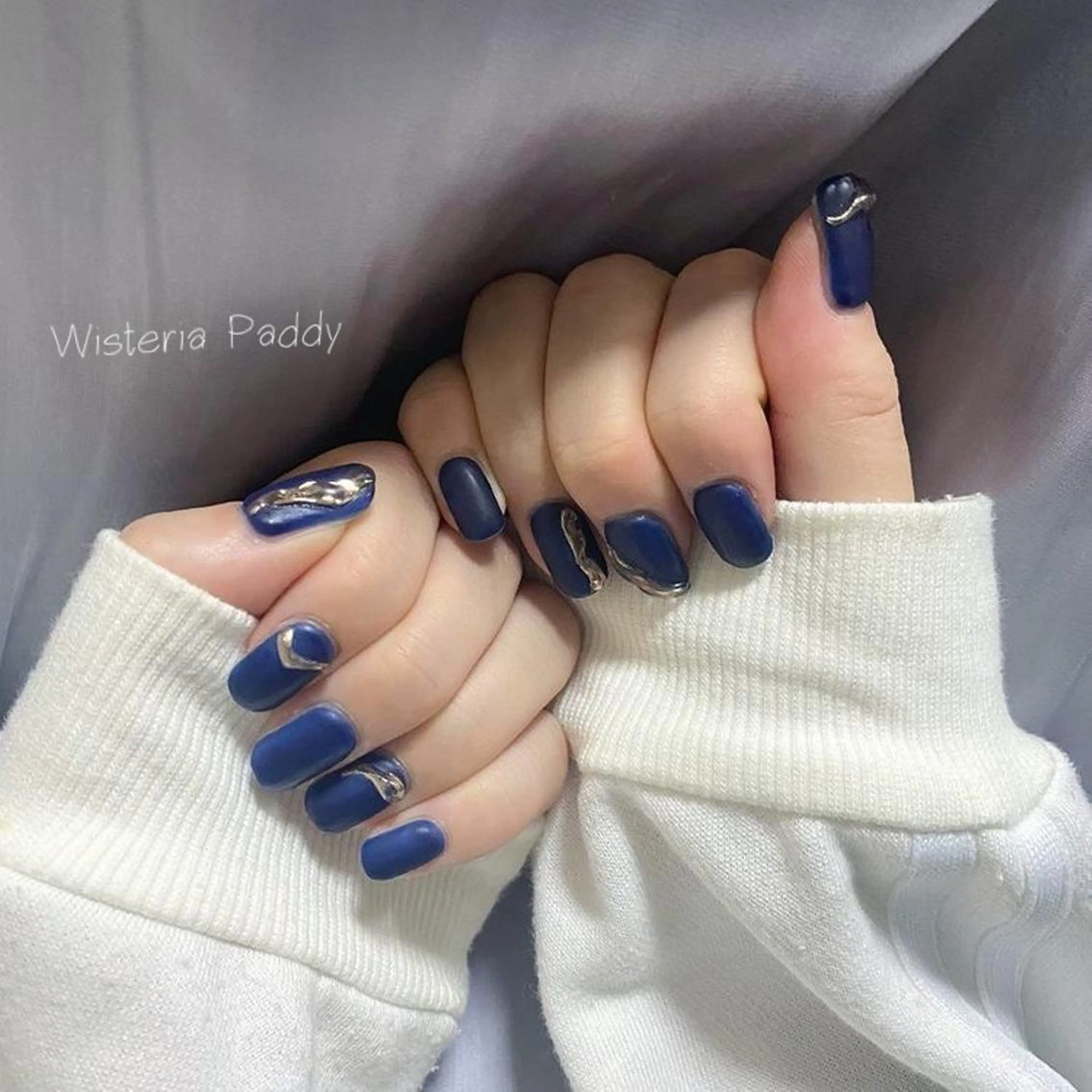 ネイル マットネイル Wisteria Paddyのネイルデザイン