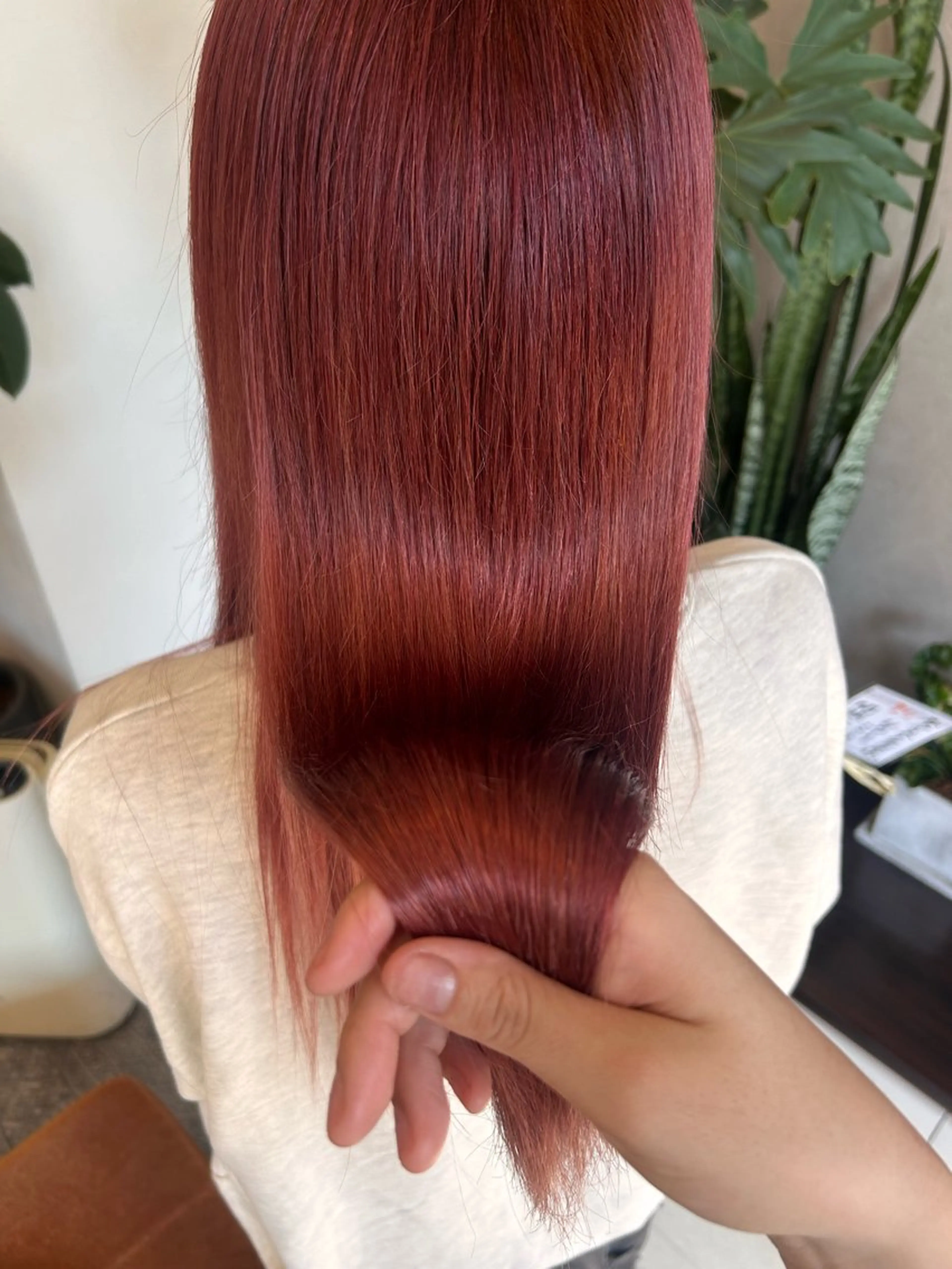 ロング カラー ヘアカラー トリートメント 🤍レイヤーツヤカラ ーAkane🇰🇷のヘアスタイル