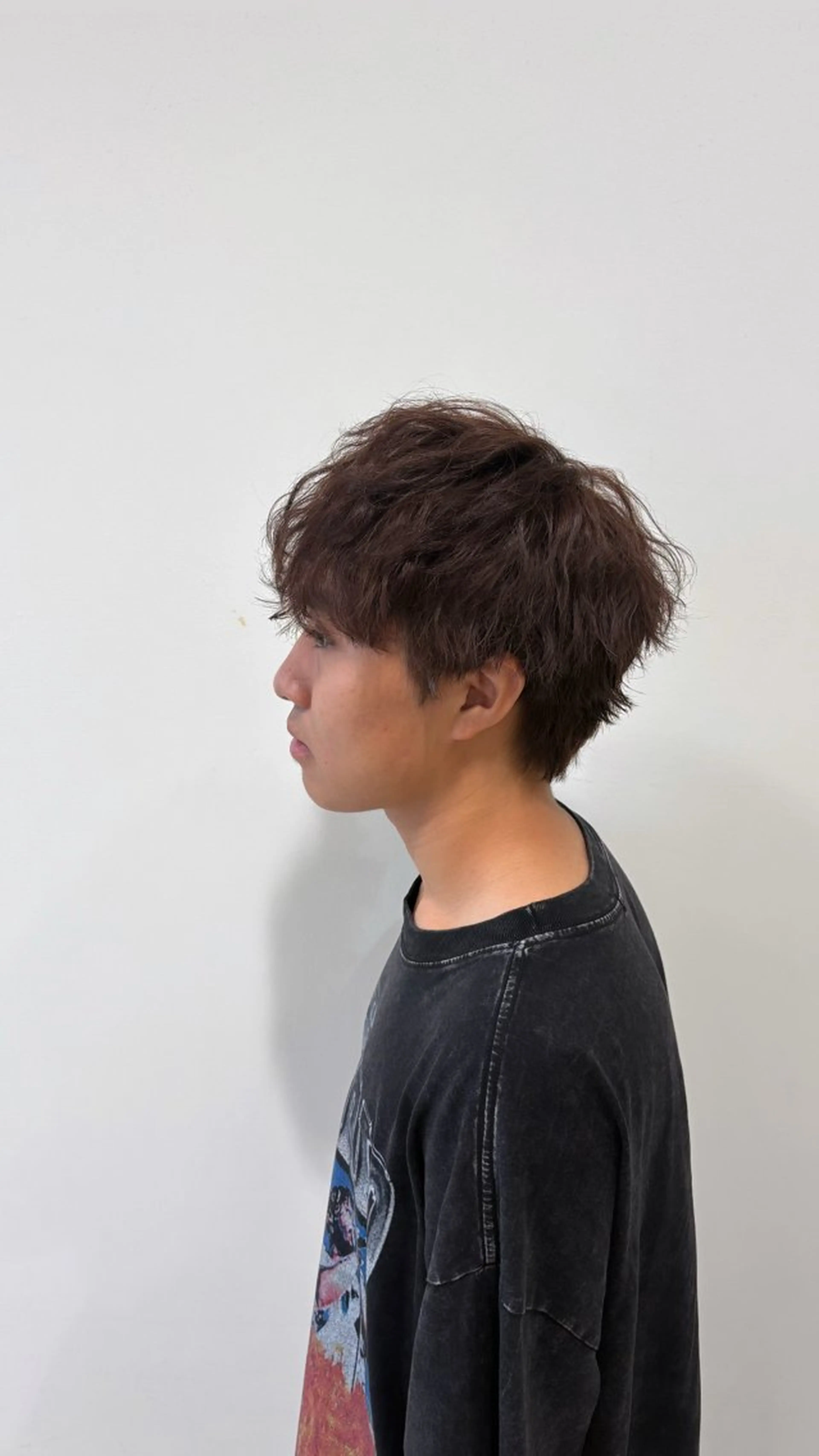 カラー メンズ ブラウンカラー 高橋 優実のヘアスタイル