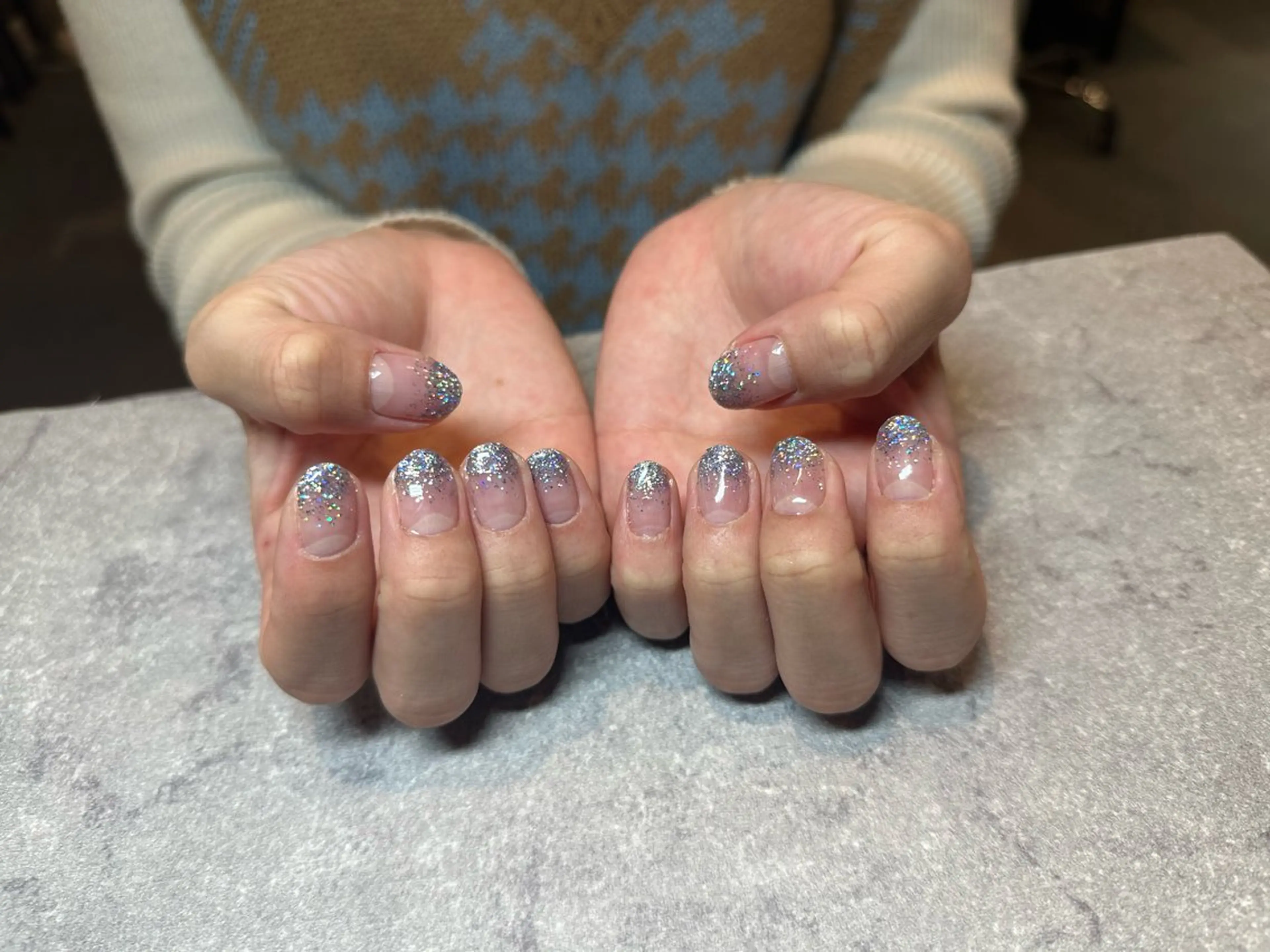 （オフなし）ラメグラデーション✨の写真