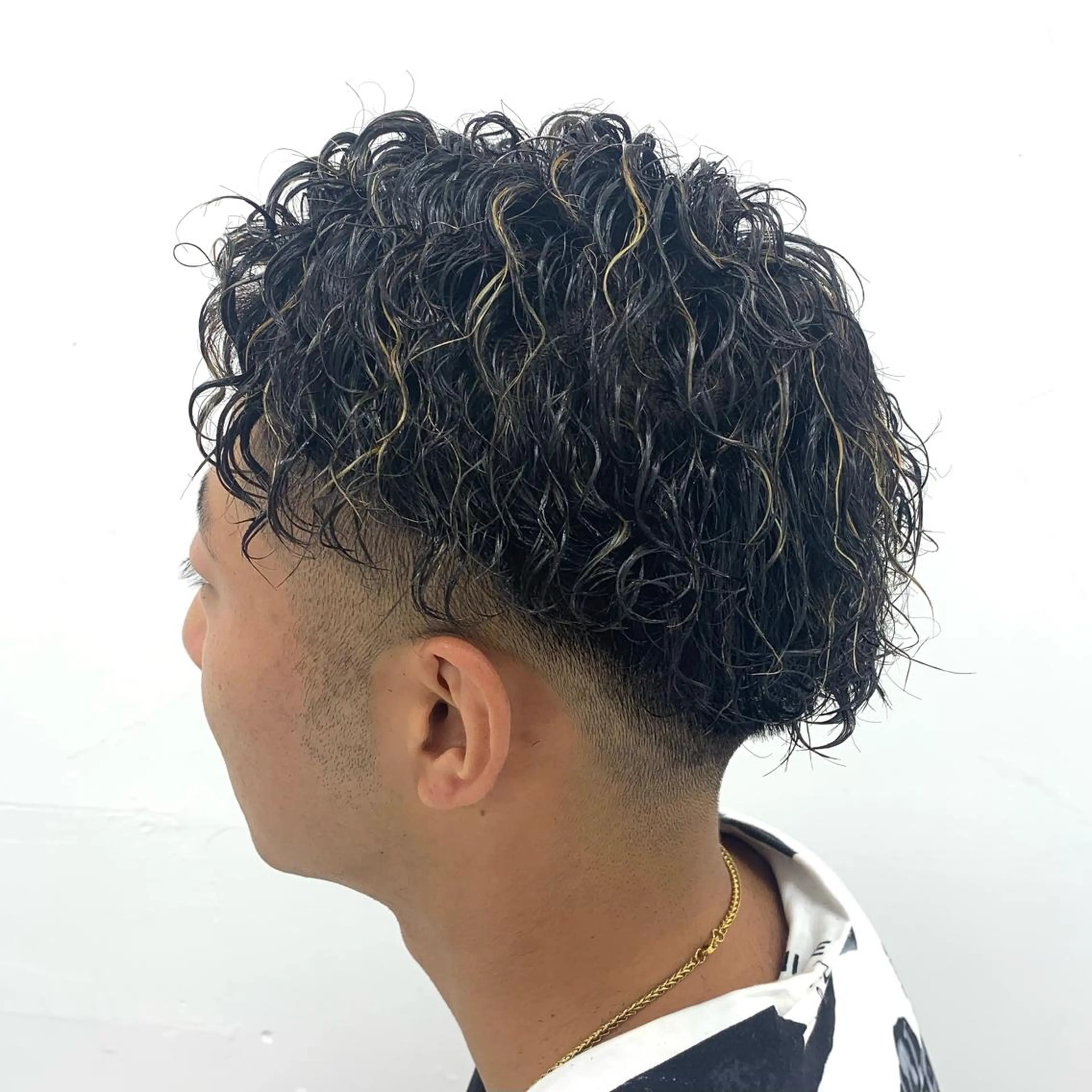 カラー パーマ メンズ カット パーマ 柏メンズカットパーマ NO.1タイチのヘアスタイル