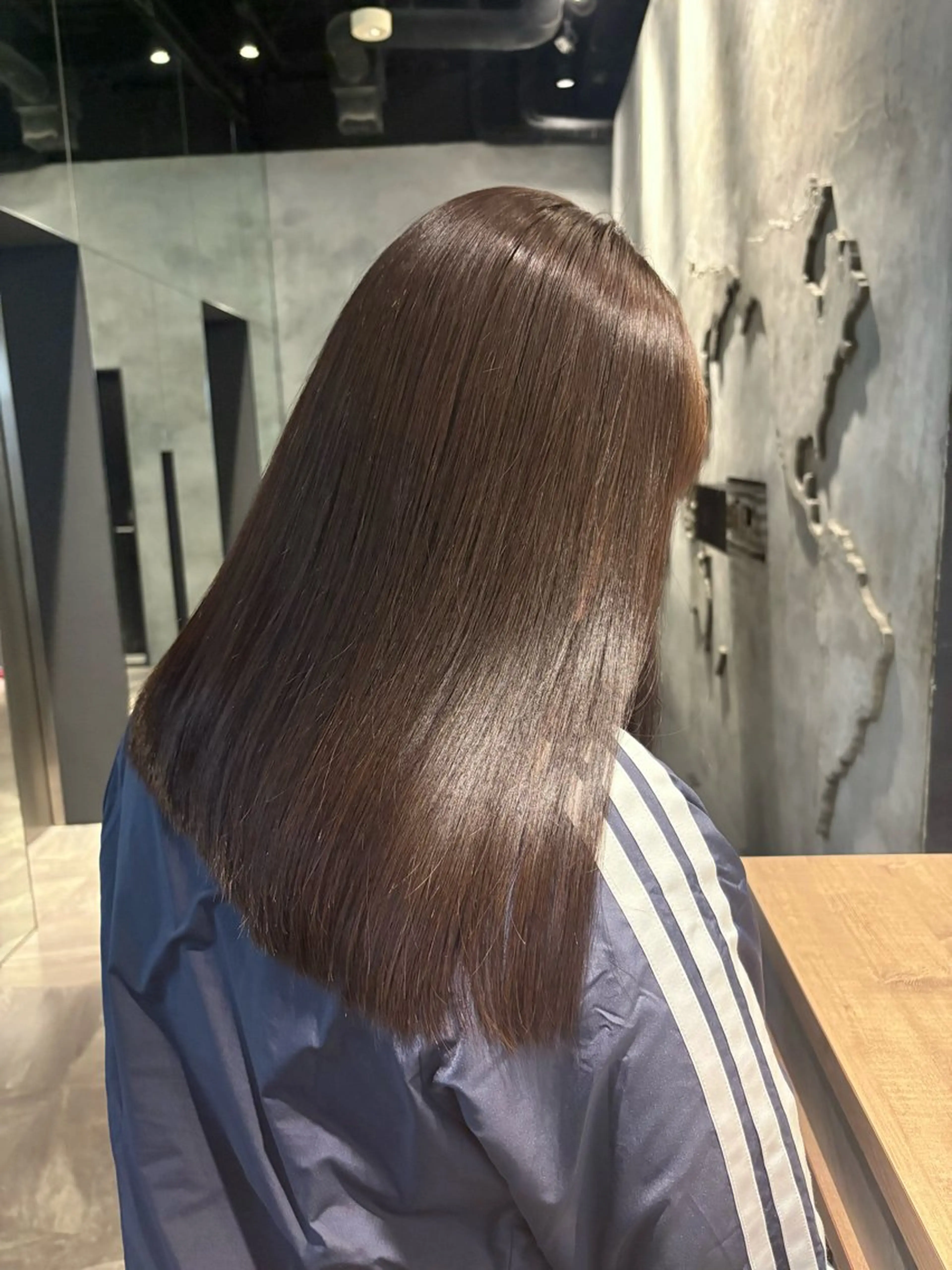 ミディアム カラー ヘアカラー トリートメント 🫧透明感カラー/ 寒色カラー/Risaのヘアスタイル