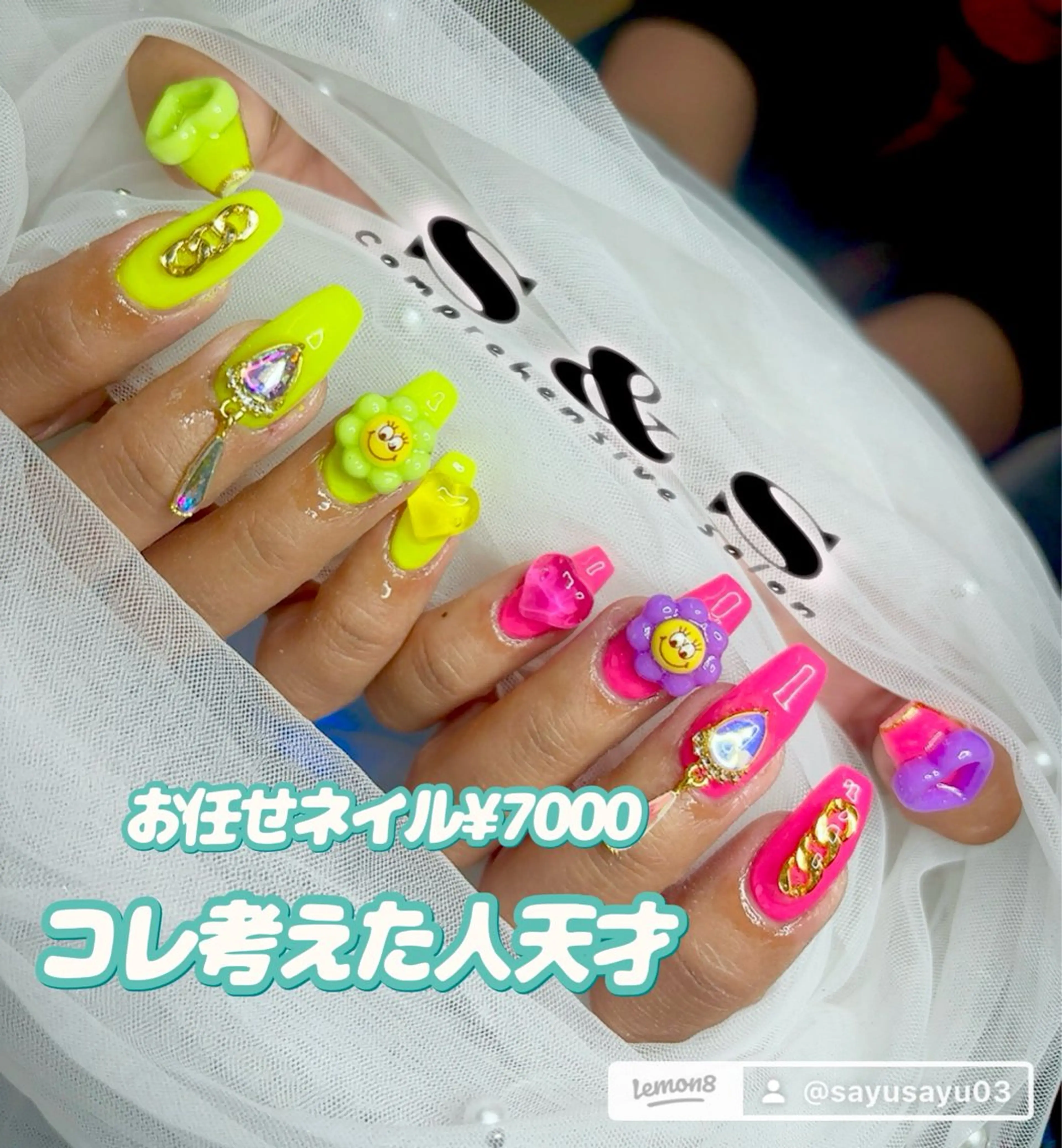 ネイル 長さ出し メンズネイル 持ち込み 夏ネイル ワンホンネイル S&S 村田小百合のネイルデザイン