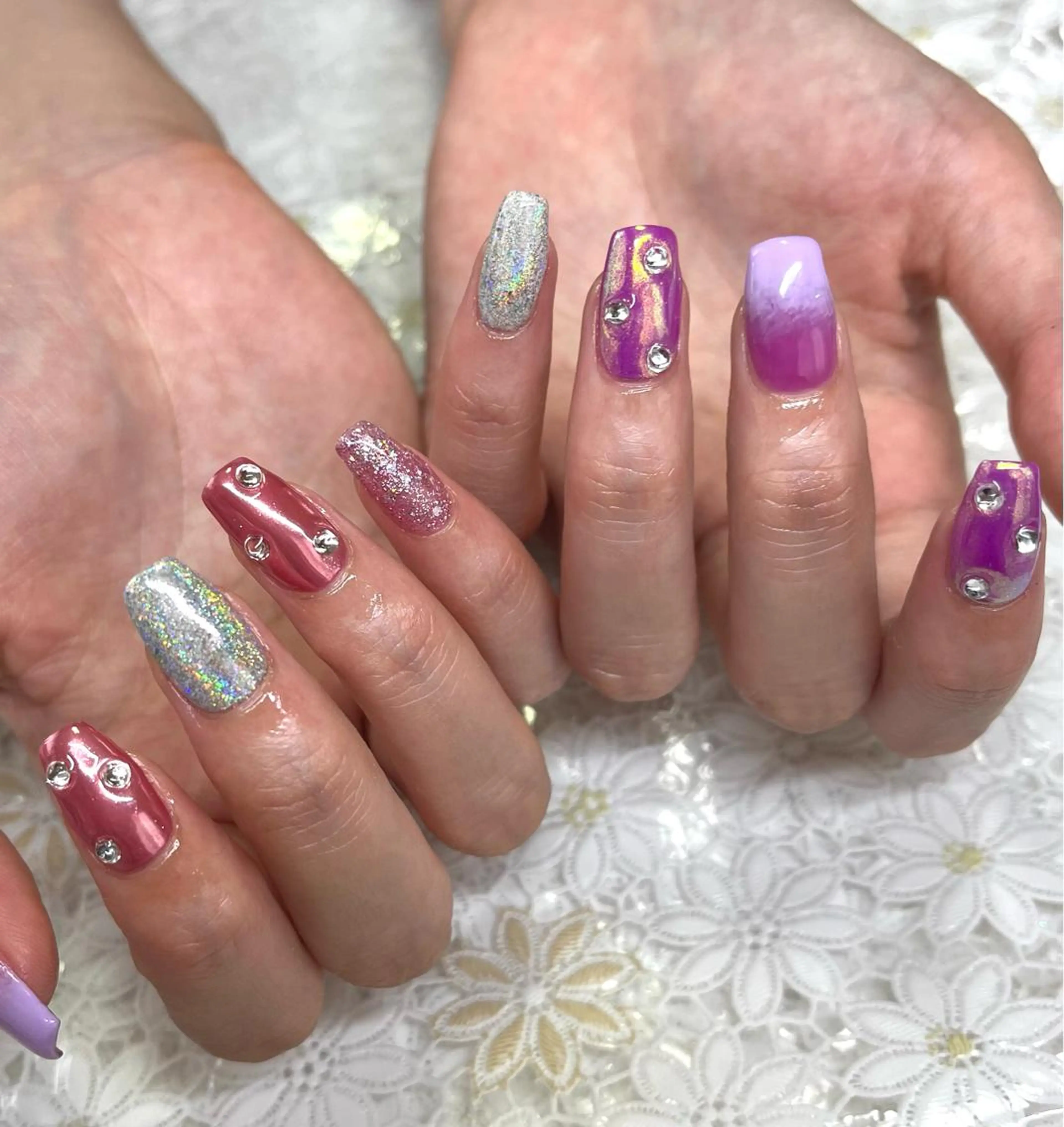 ネイル ジェルネイル 韓国ネイル 持ち込み パラジェル ハンドネイル nails' it...のネイルデザイン