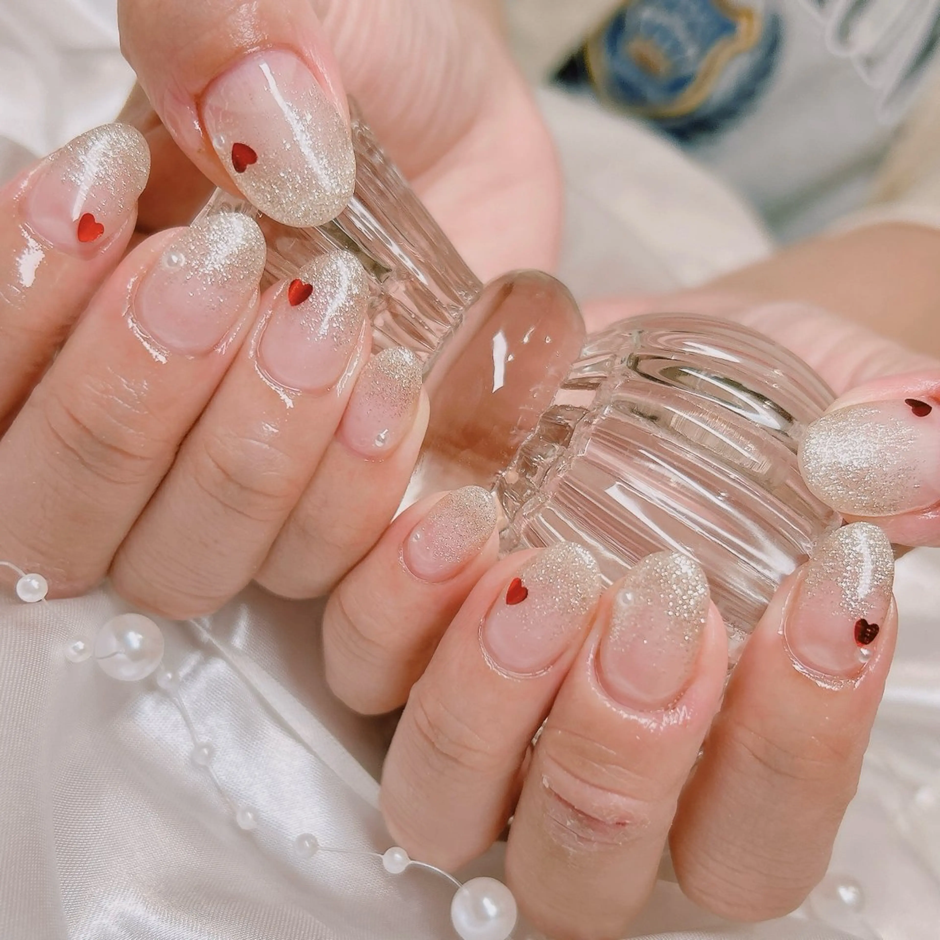 ネイル グラデーション ラメ(グリッター) ラメグラデーション ハンドネイル junna ちょい個性派ネイルのネイルデザイン