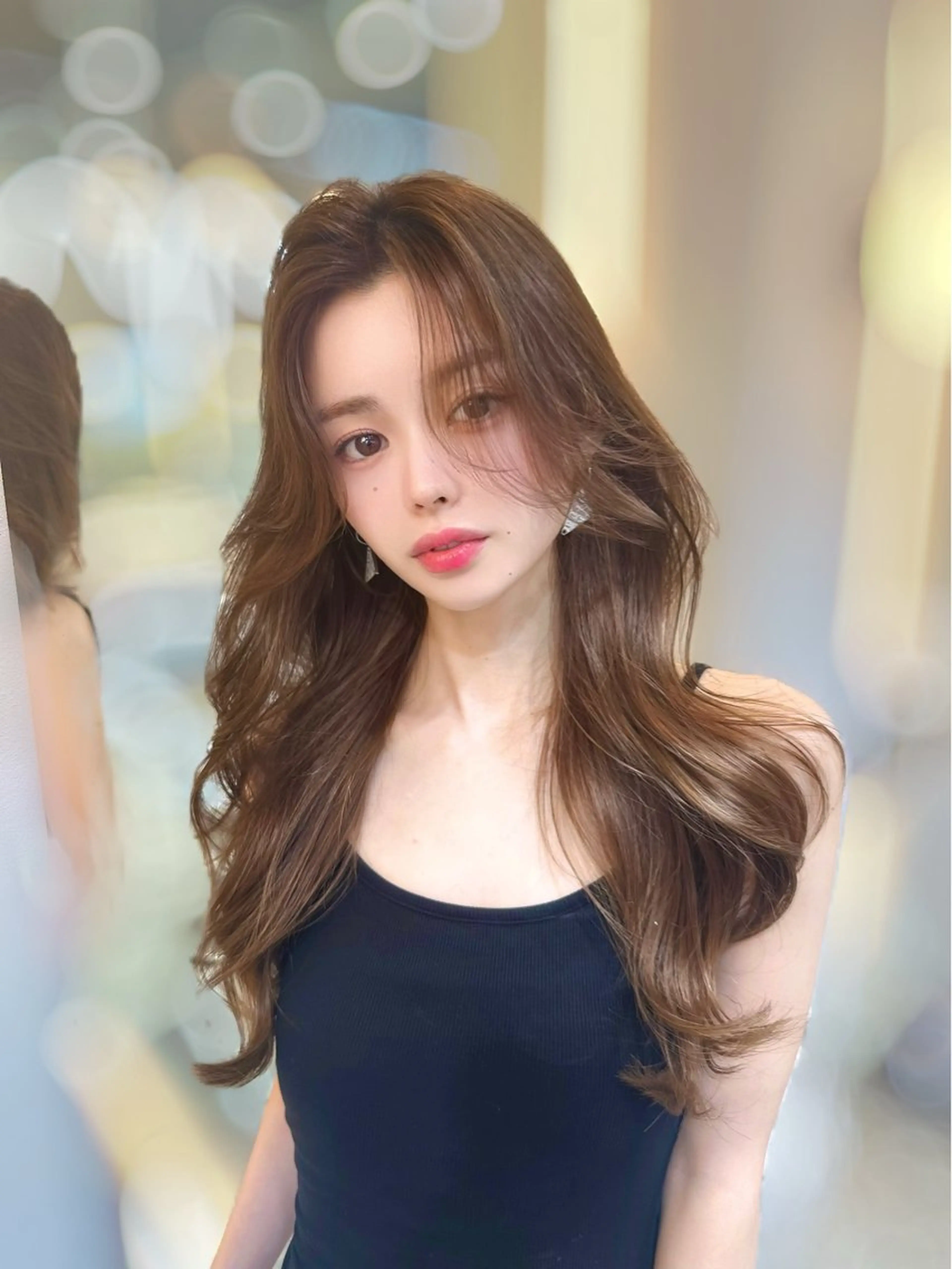 ロング カラー カット ヘアカラー トリートメント ヘッドスパ ヘアセット 新宿/韓国レイヤー 髪質改善カラー/角所のヘアスタイル