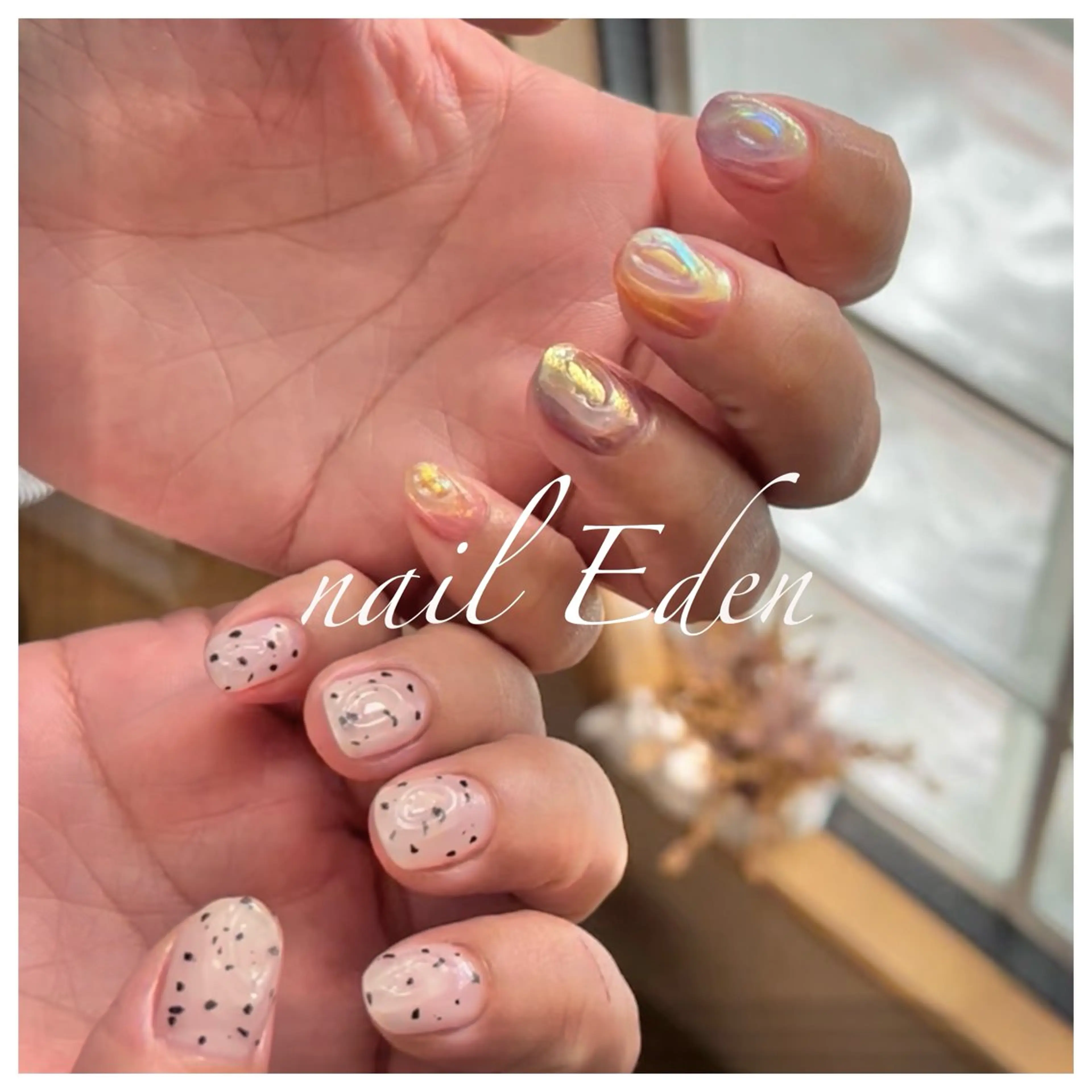 ネイル 持ち込み ハンドネイル ハンドケア Eden　private nail saron所属・Eden ♾️のネイルデザイン