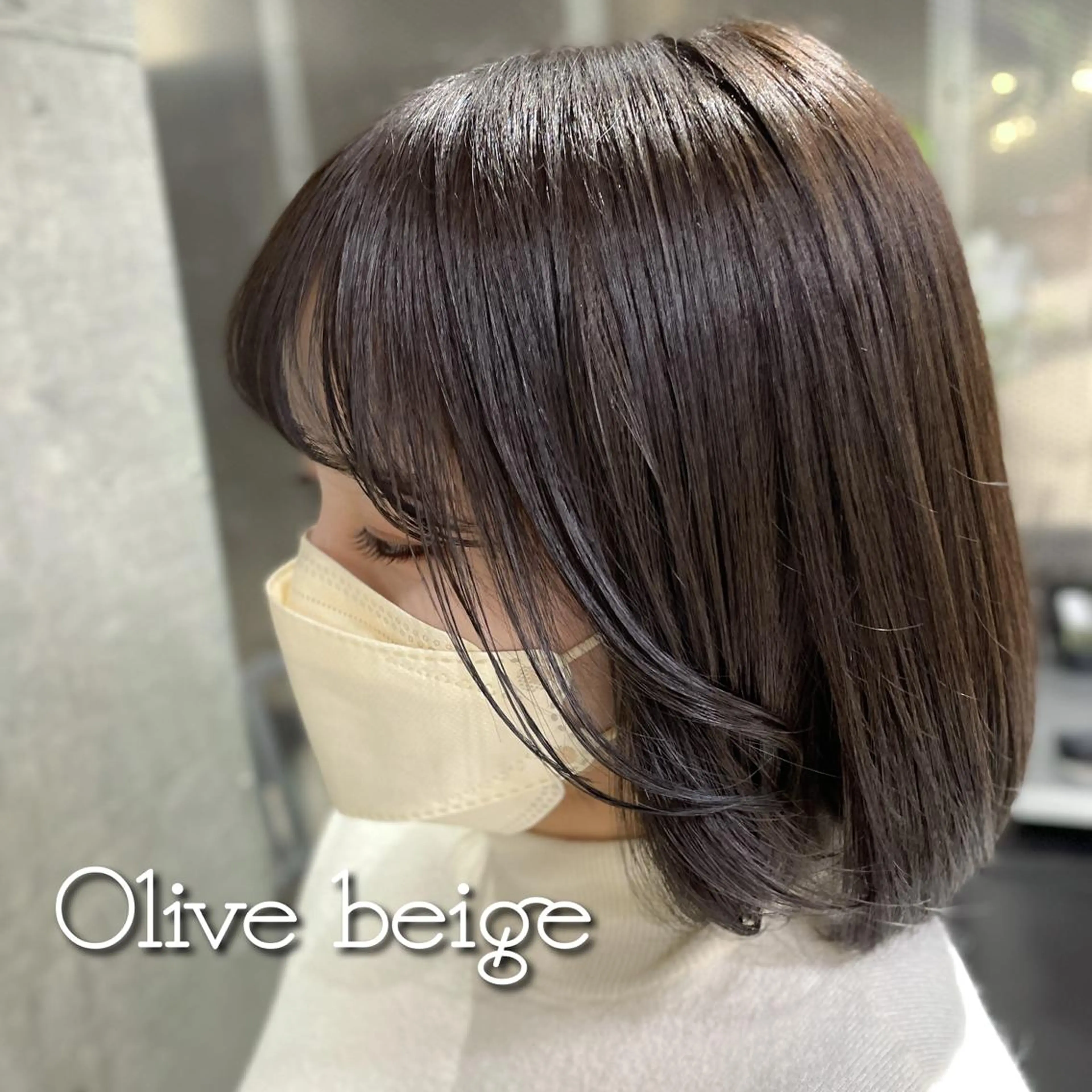 ショート カラー オリーブカラー plume【プリュム】恵比寿所属・💗plume(ぷり ゅむ)💗なずなのマツエク・マツパデザイン