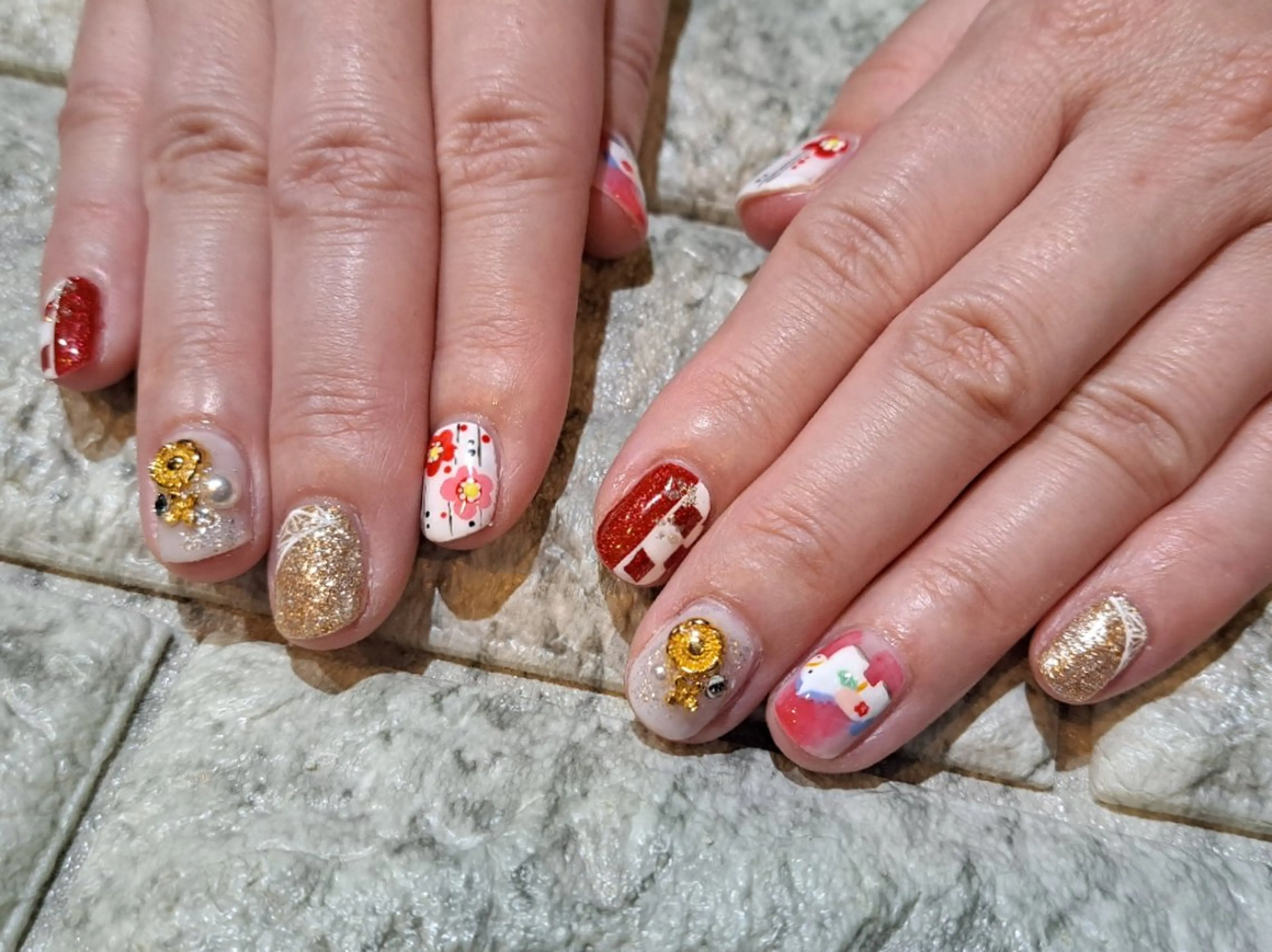 ネイル ハンドネイル RounGe町田店 🧸大谷のネイルデザイン