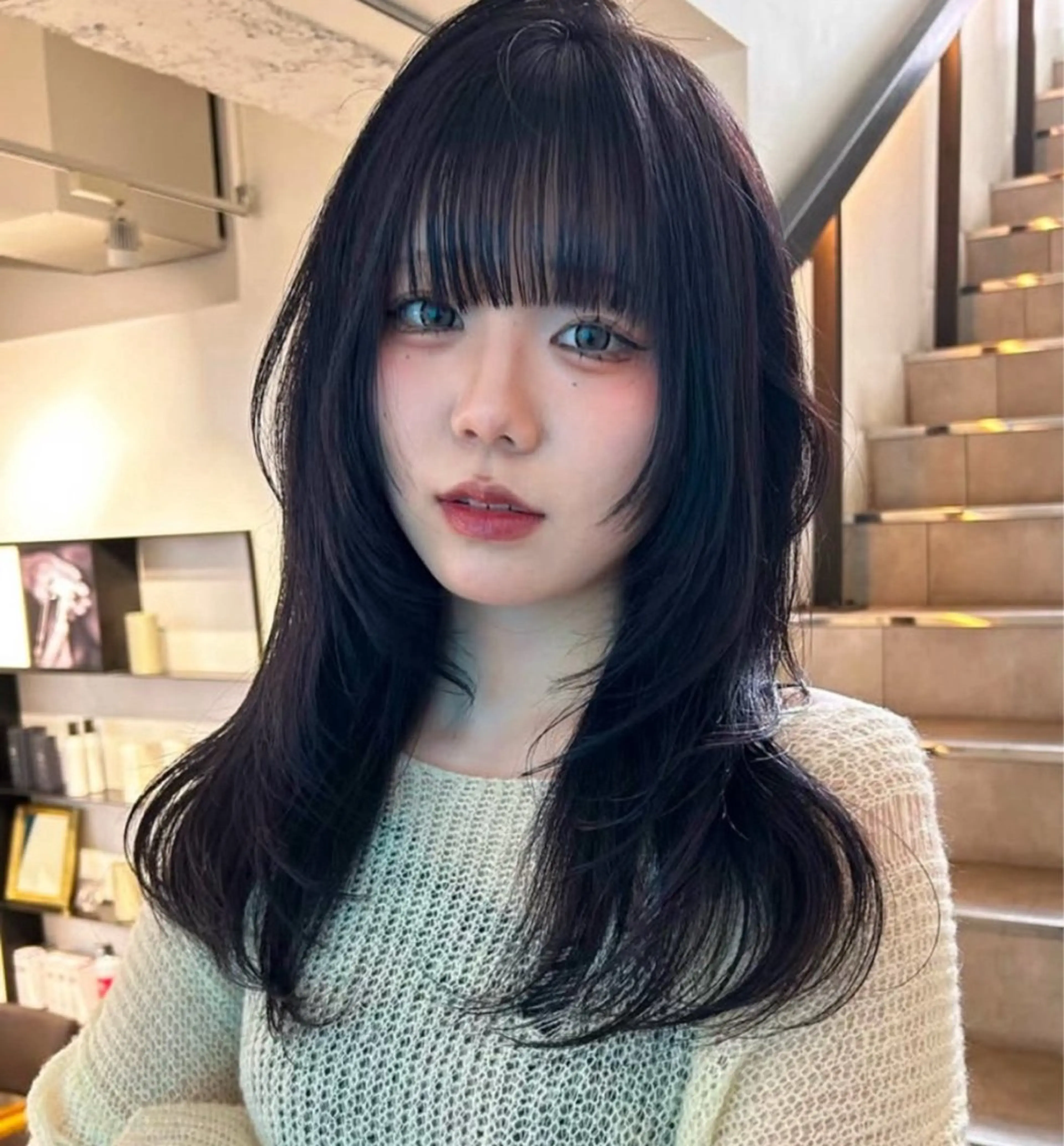 カラー ハッシュレイヤー/ ハイトーン/senaのヘアスタイル