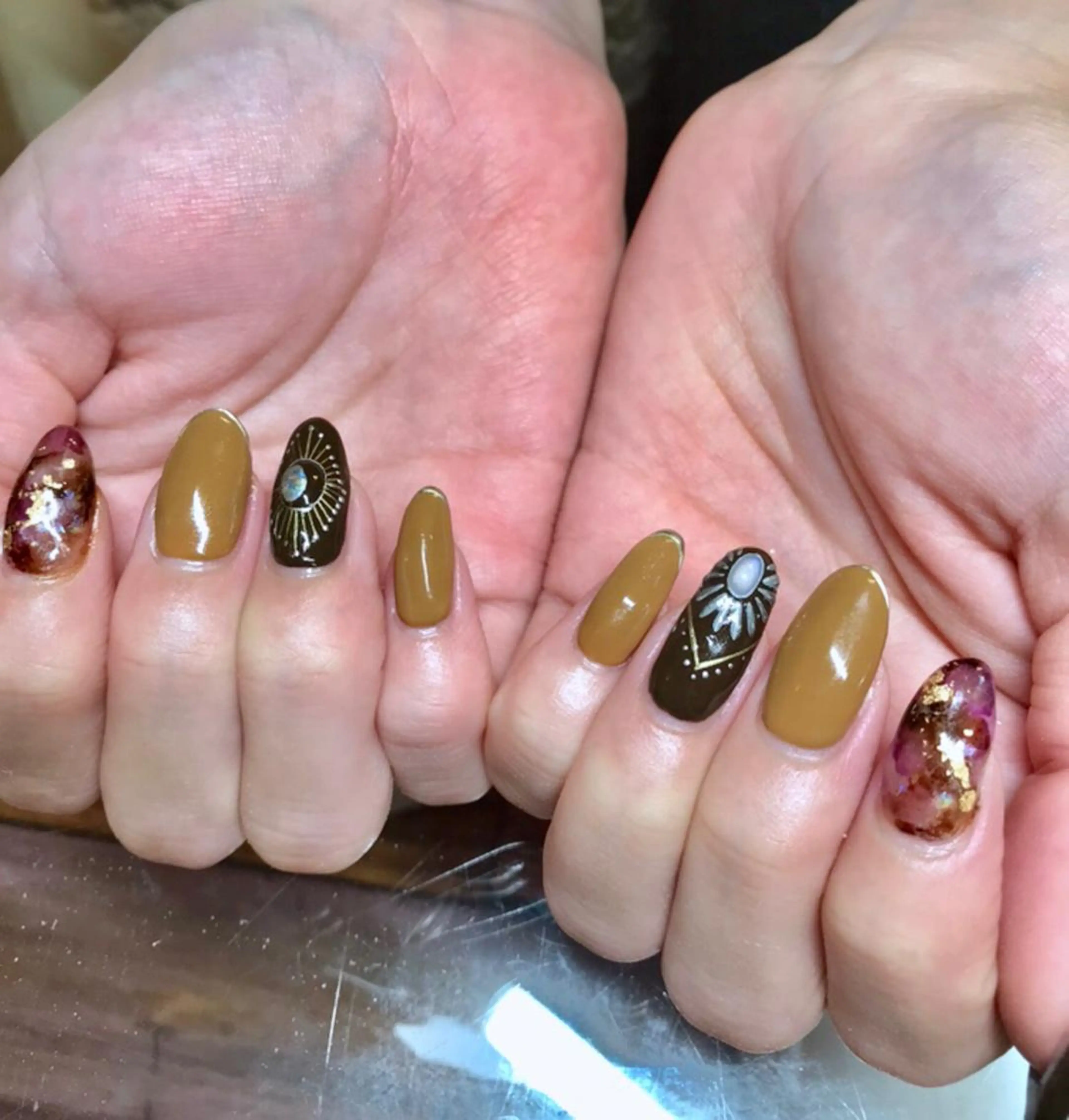 ミディアム カラー パーマ ヘアアレンジ ネイル マツエク・マツパ nail&eye Aoのマツエク・マツパデザイン