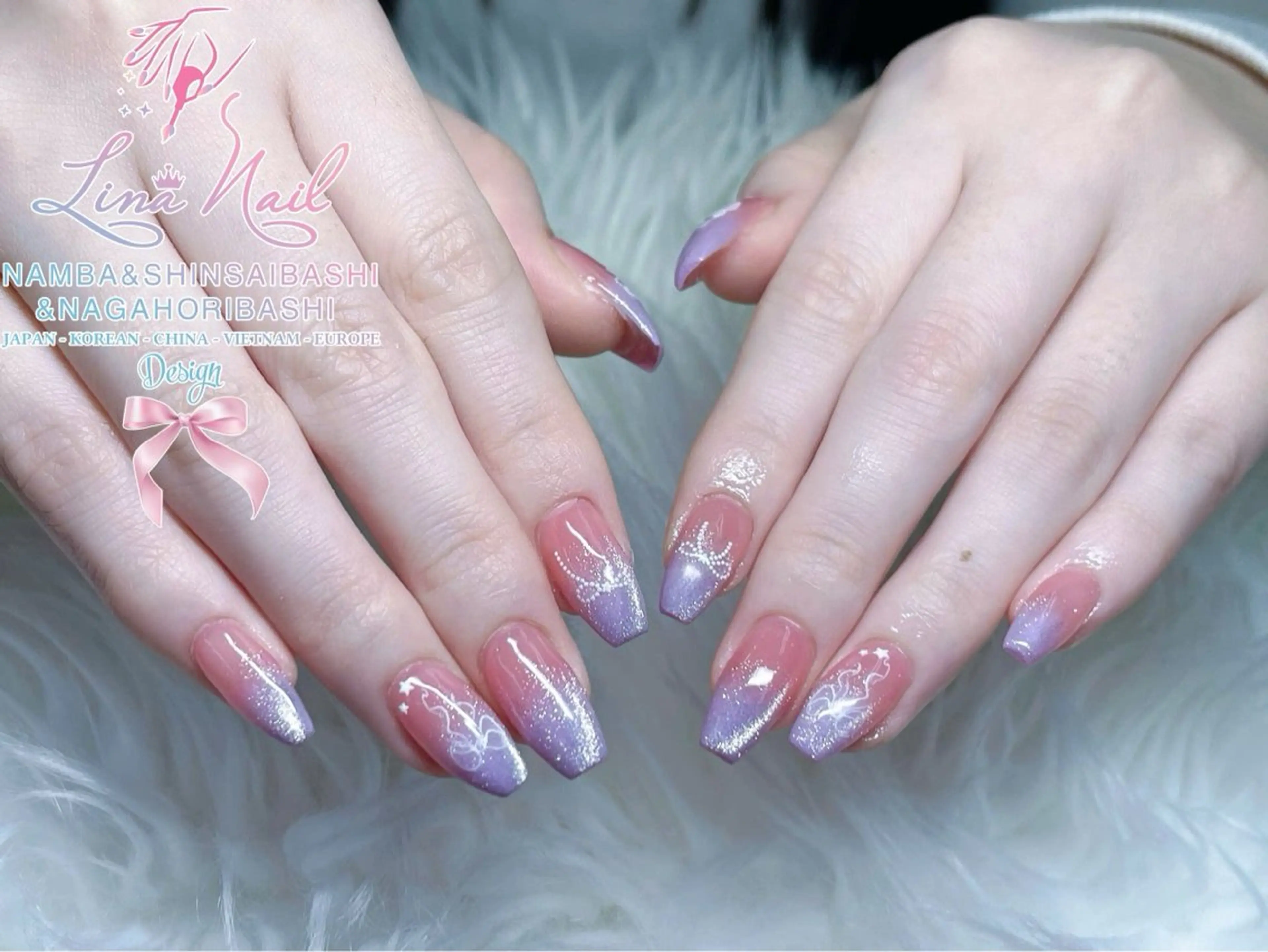 ネイル チークネイル 桜ネイル フラッシュネイル フットネイル ジェルネイル ハンドネイル 79LINA NAIL 心斎橋店所属・リナネイル アメ村心斎橋店のネイルデザイン