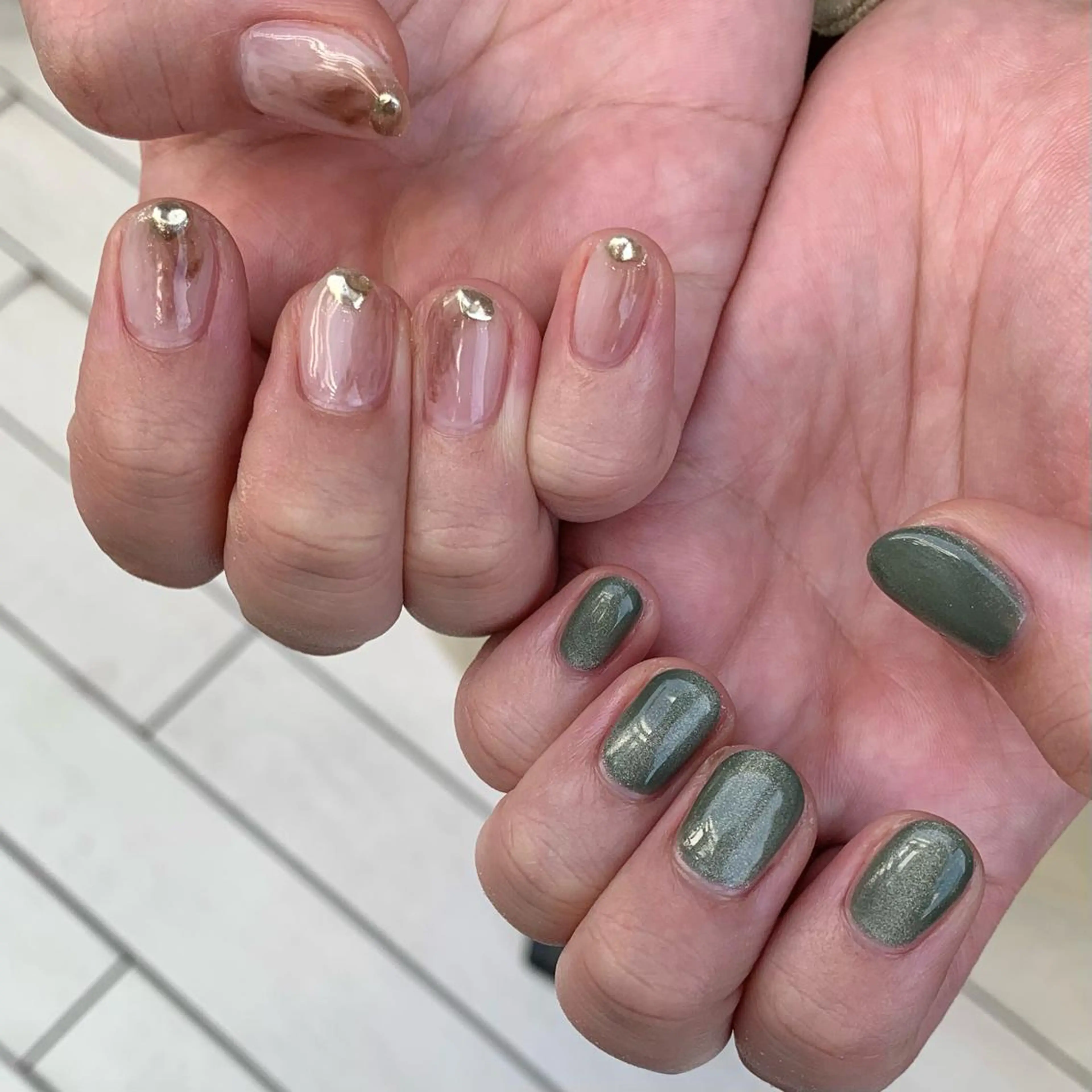 ネイル 持ち込み ワンカラーネイル 鈴木 まゆのネイルデザイン