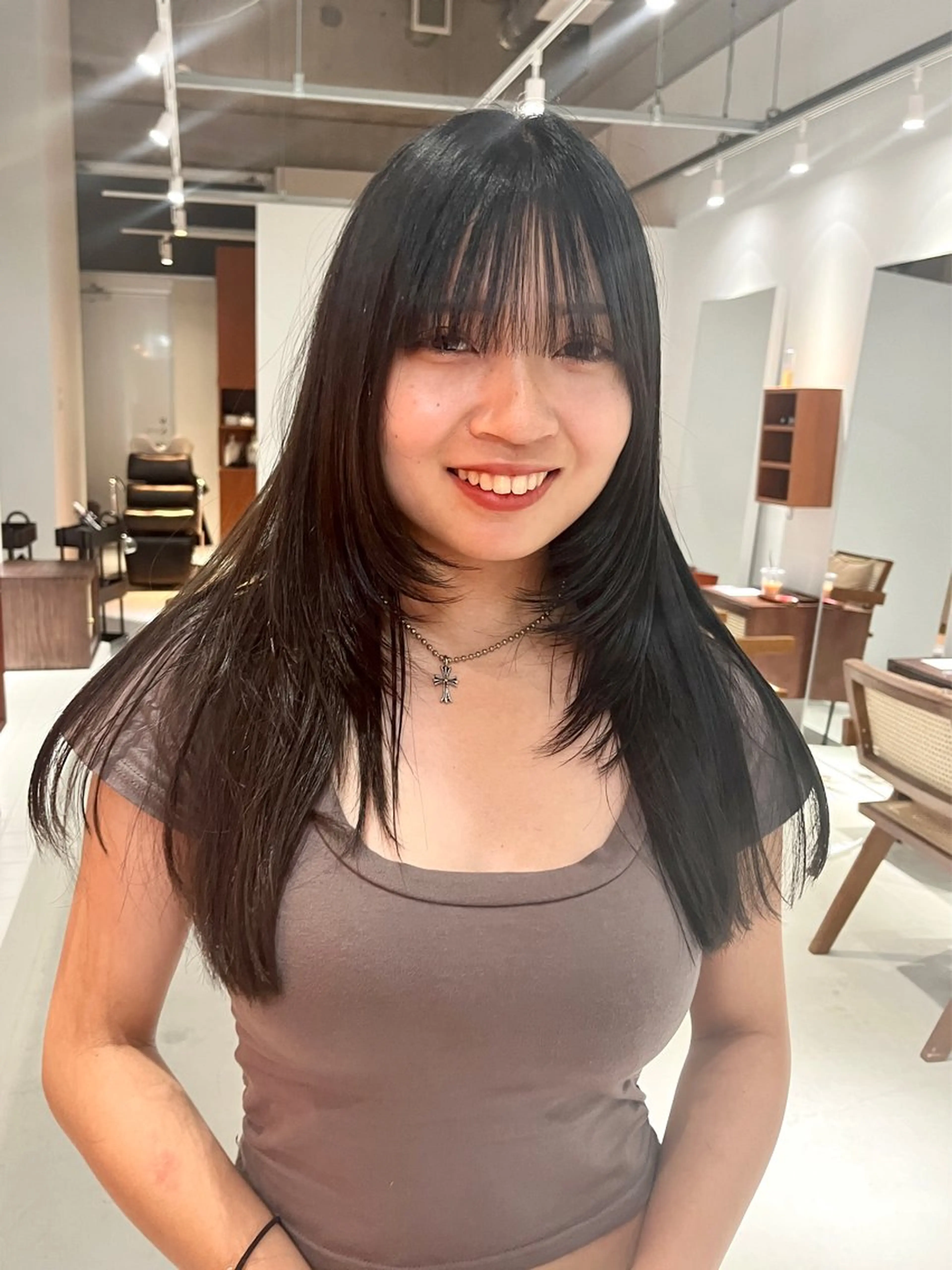 ロング 加藤 悠真のヘアスタイル