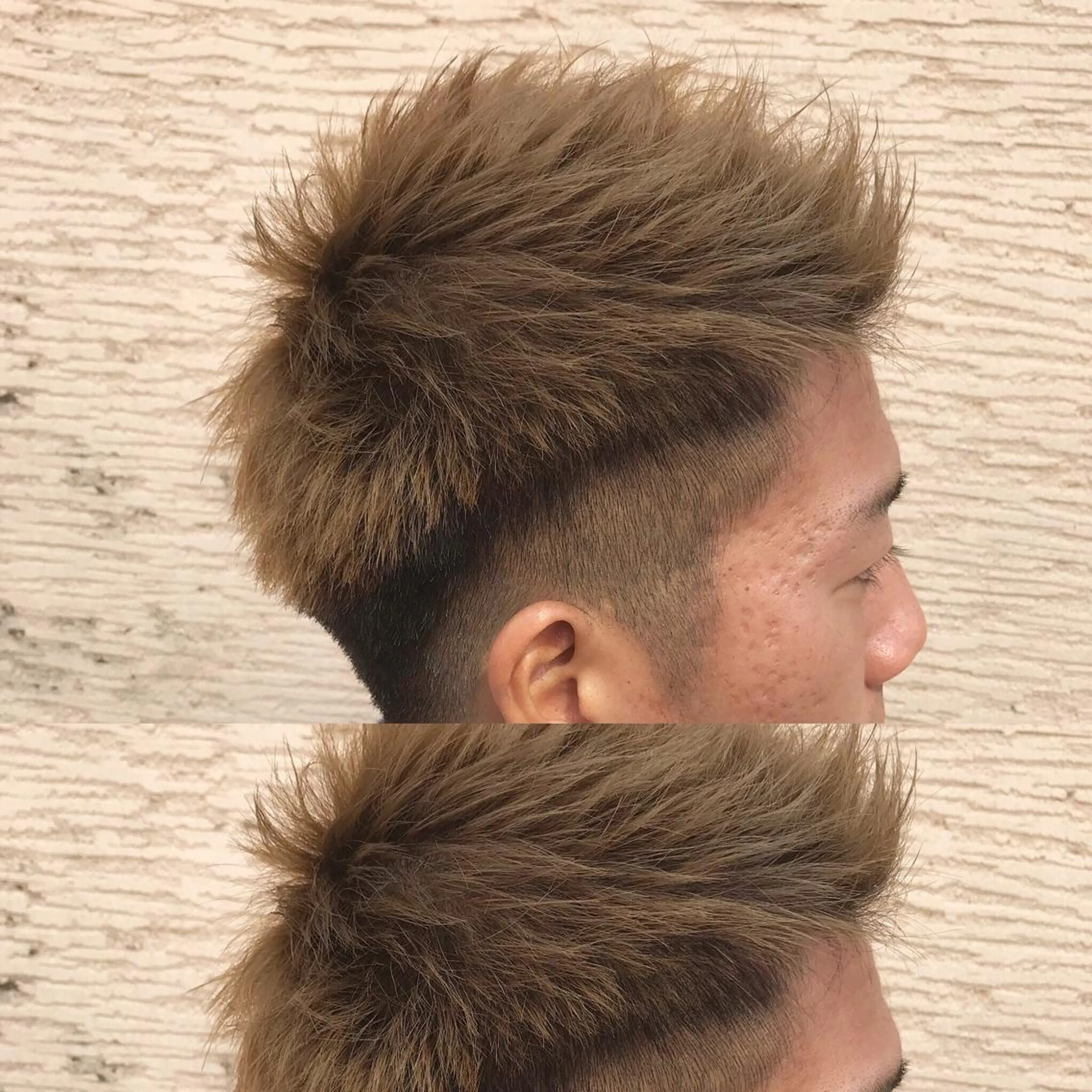 ショート カラー メンズ キッズ ネイル マツエク・マツパ モヒカン メンズ人気NO,1 Genieジーニーのヘアスタイル