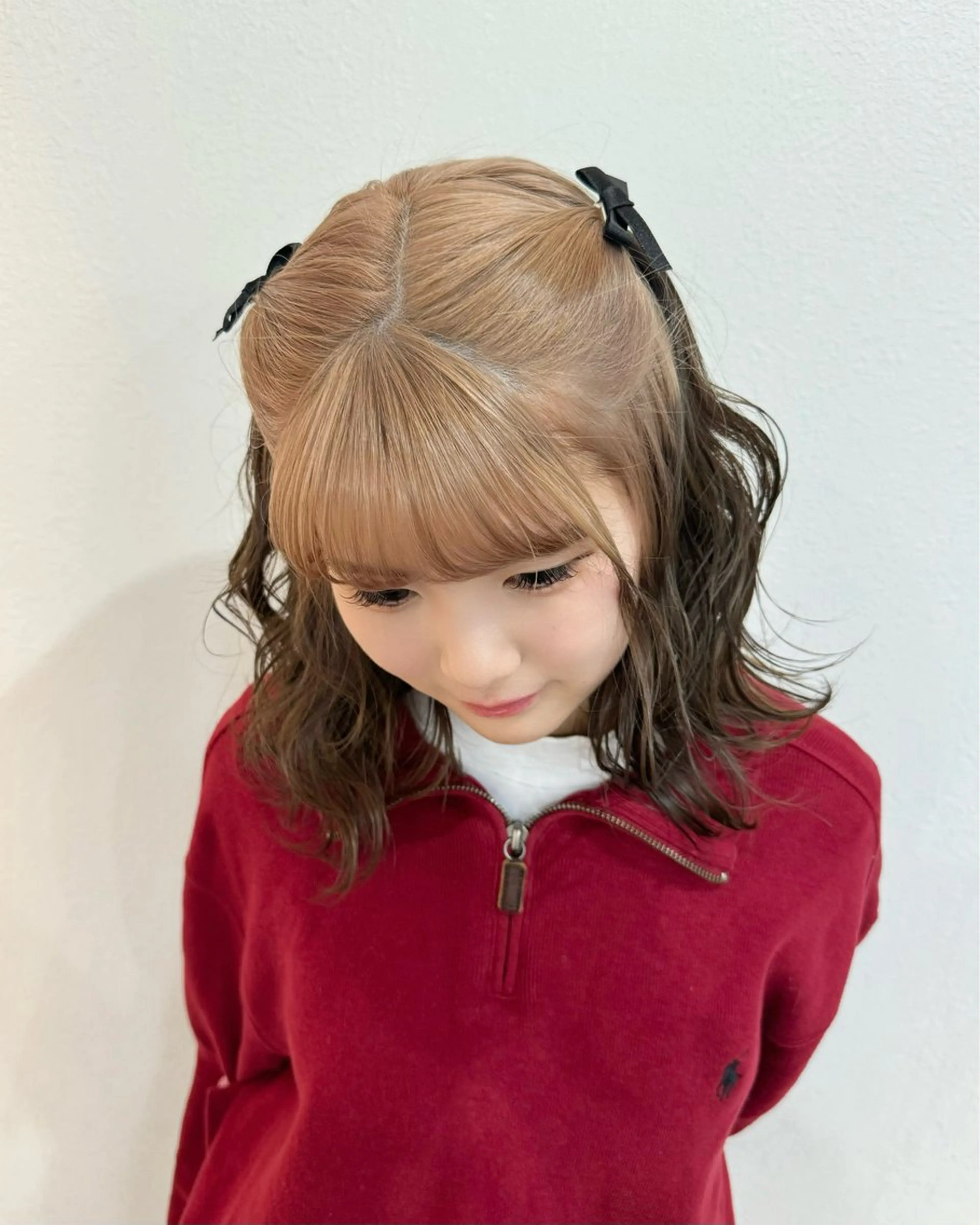 ミディアム カラー 透明感ワンカラー梅田 ダブルカラー/川上のヘアスタイル