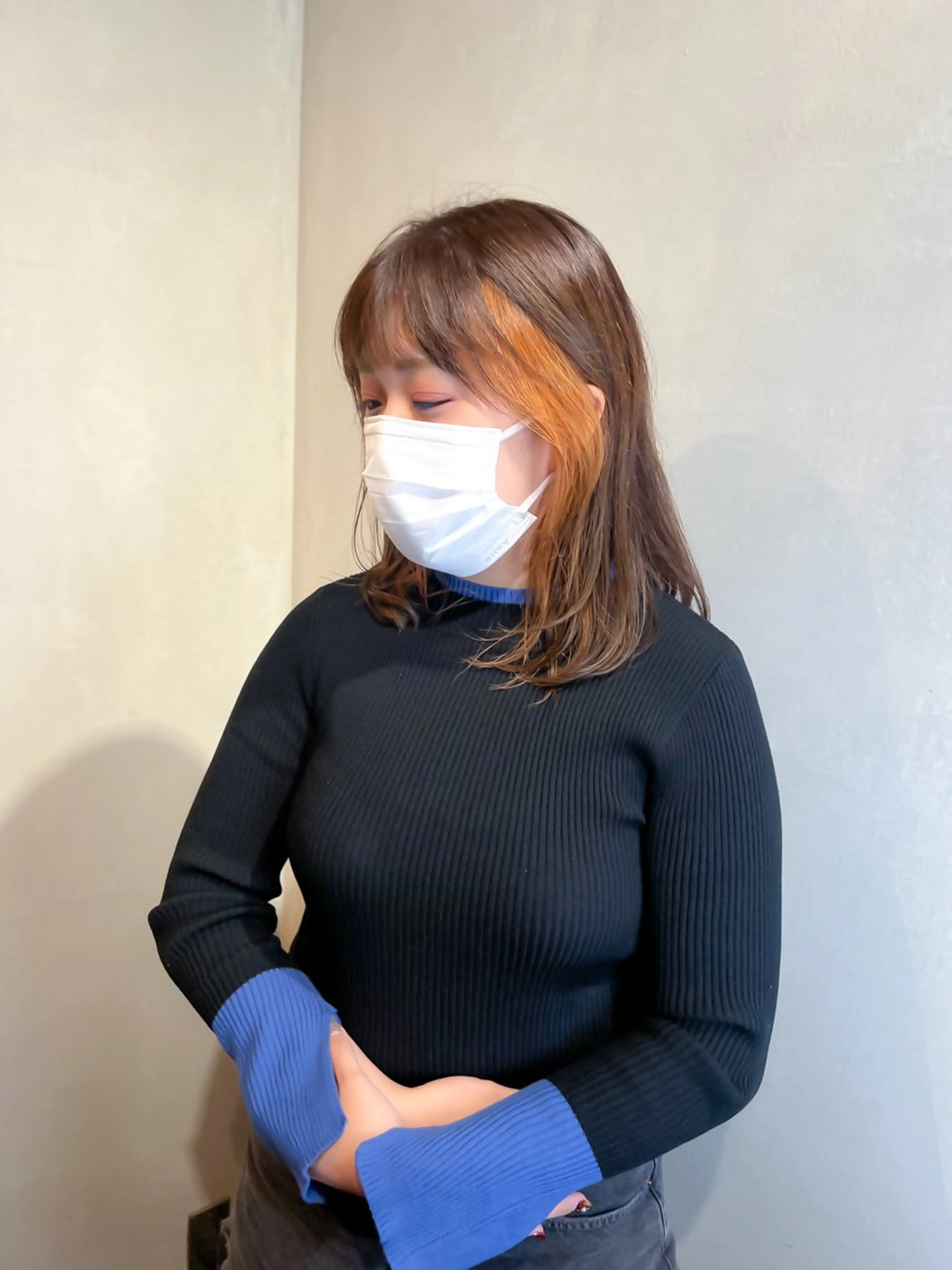 ミディアム ヘアカラー Aya/四条烏丸/ インナーカラーのヘアスタイル