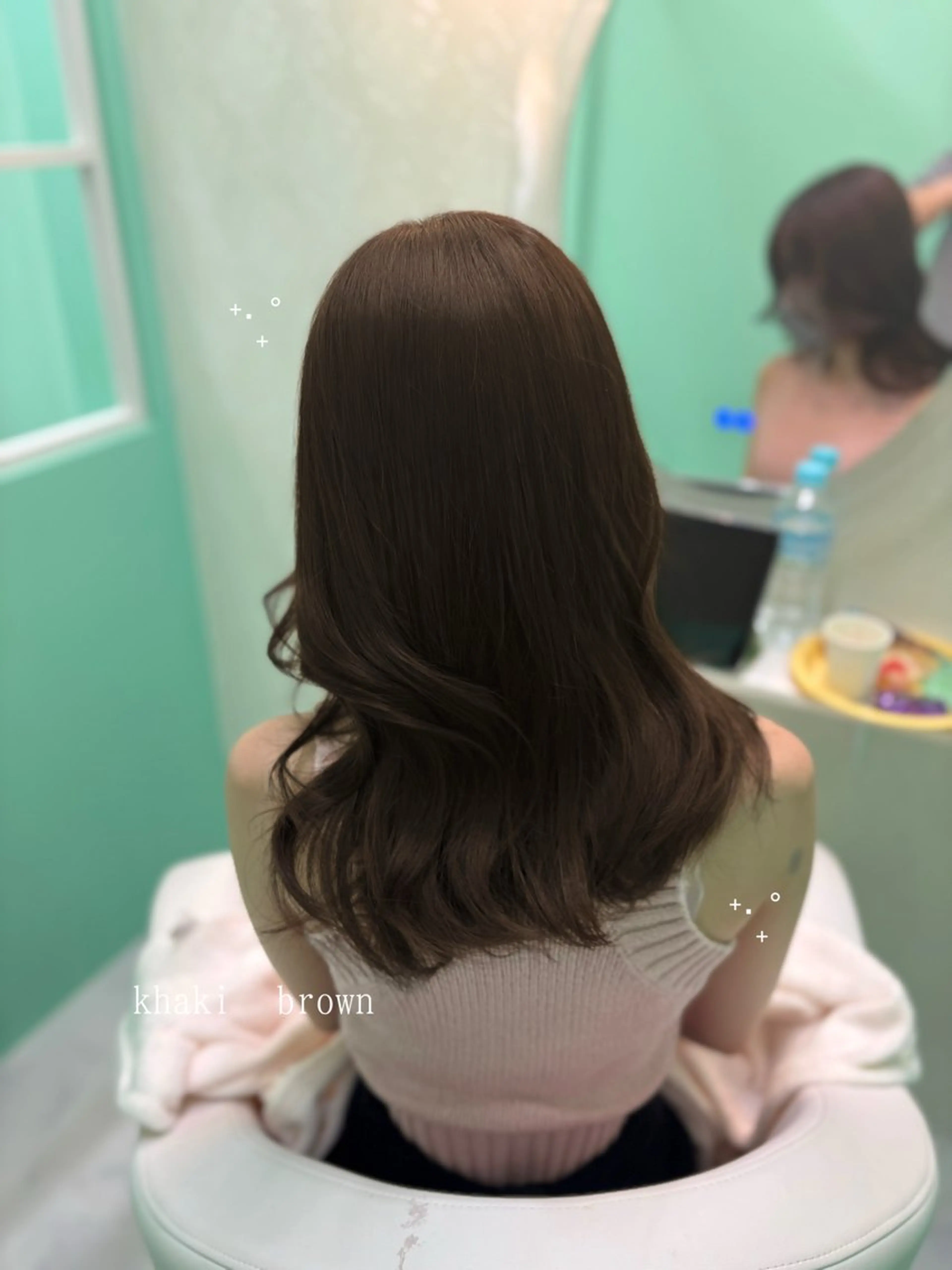 ミディアム カラー カット ヘアカラー トリートメント Ella所属・nana【艶髪】/ レイヤー/縮毛矯正のヘアスタイル