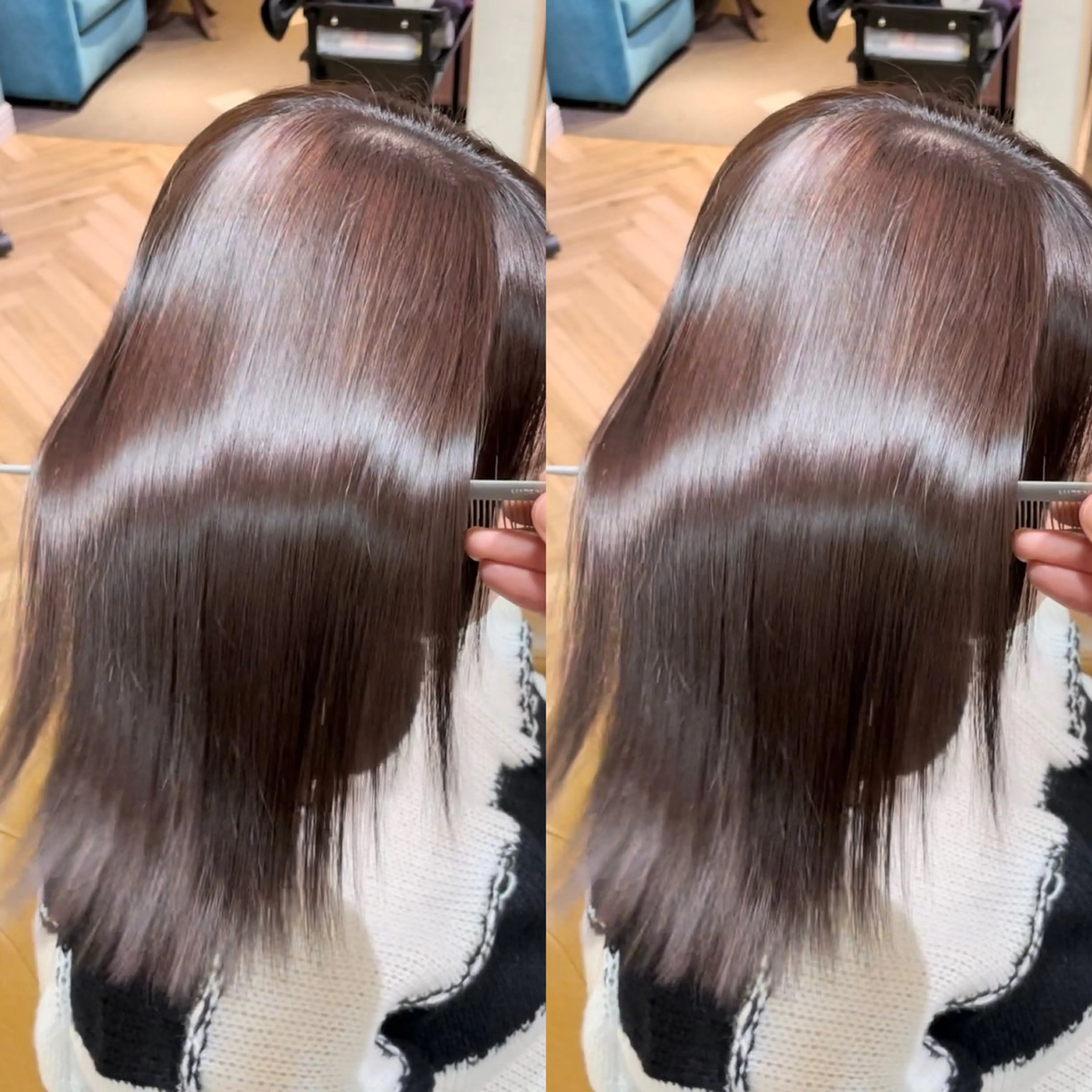 ロング 美髪縮毛矯正🤍 髪質改善/Shinaのヘアスタイル