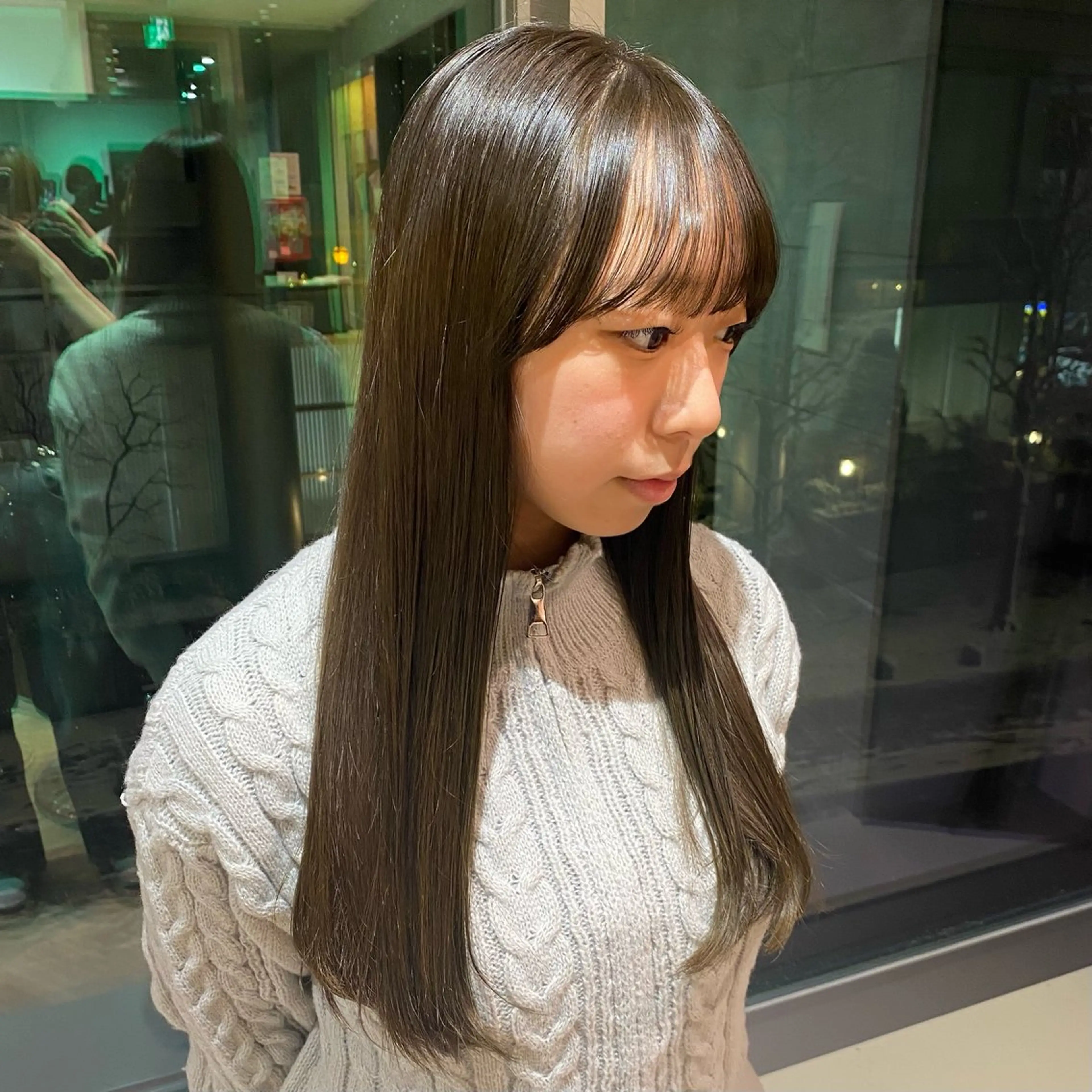 ロング カラー オリーブカラー ヘアカラー Yamada Ami🪐のヘアスタイル