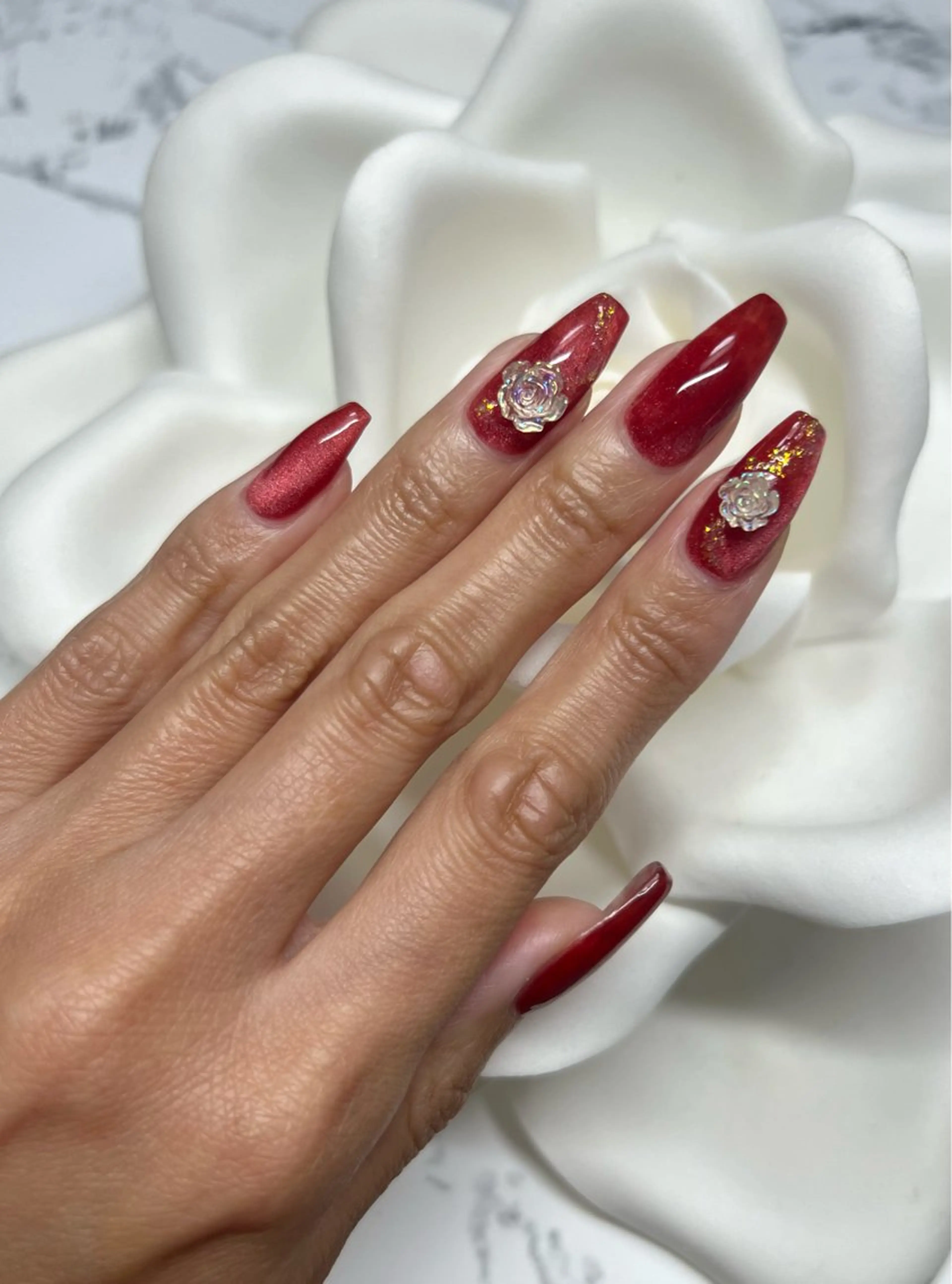 薔薇ネイル🌹の写真