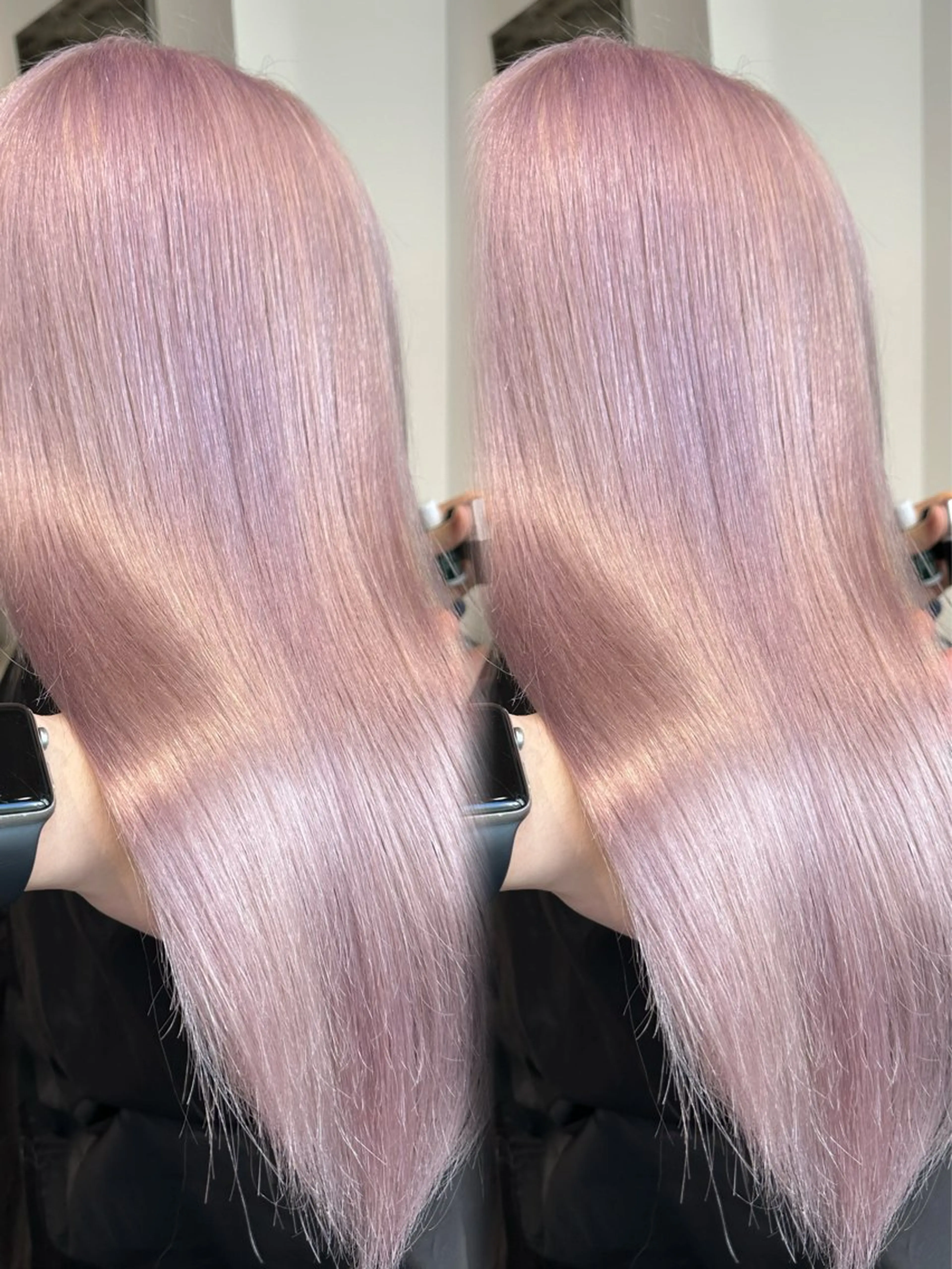 ロング カラー ハイトーンカラー ヘアカラー 心斎橋/カラーモデル /Amiruのヘアスタイル