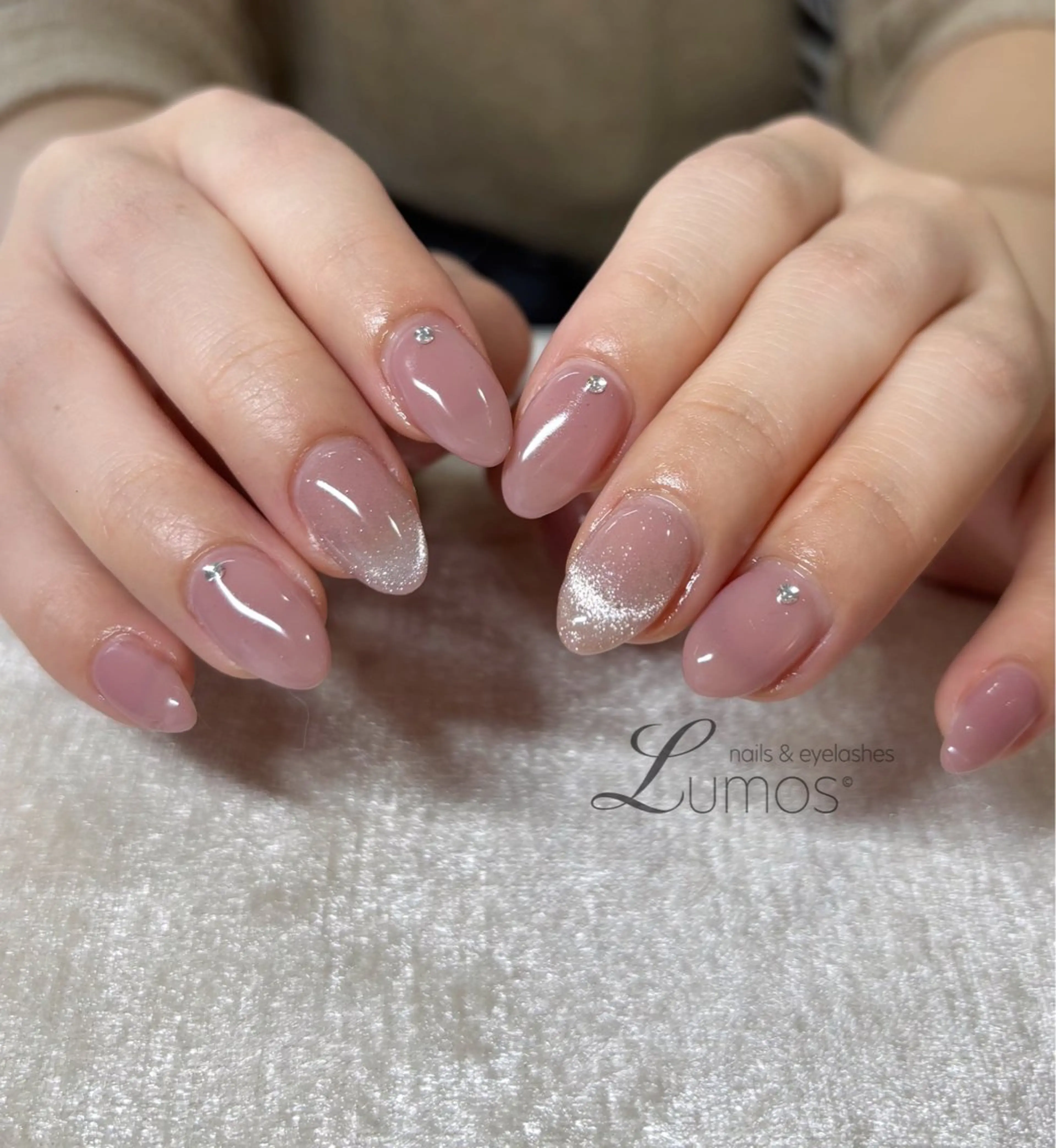 ネイル シンプルネイル Lumos  nails&eyelashes 桜川所属・Lumos Rikaのネイルデザイン