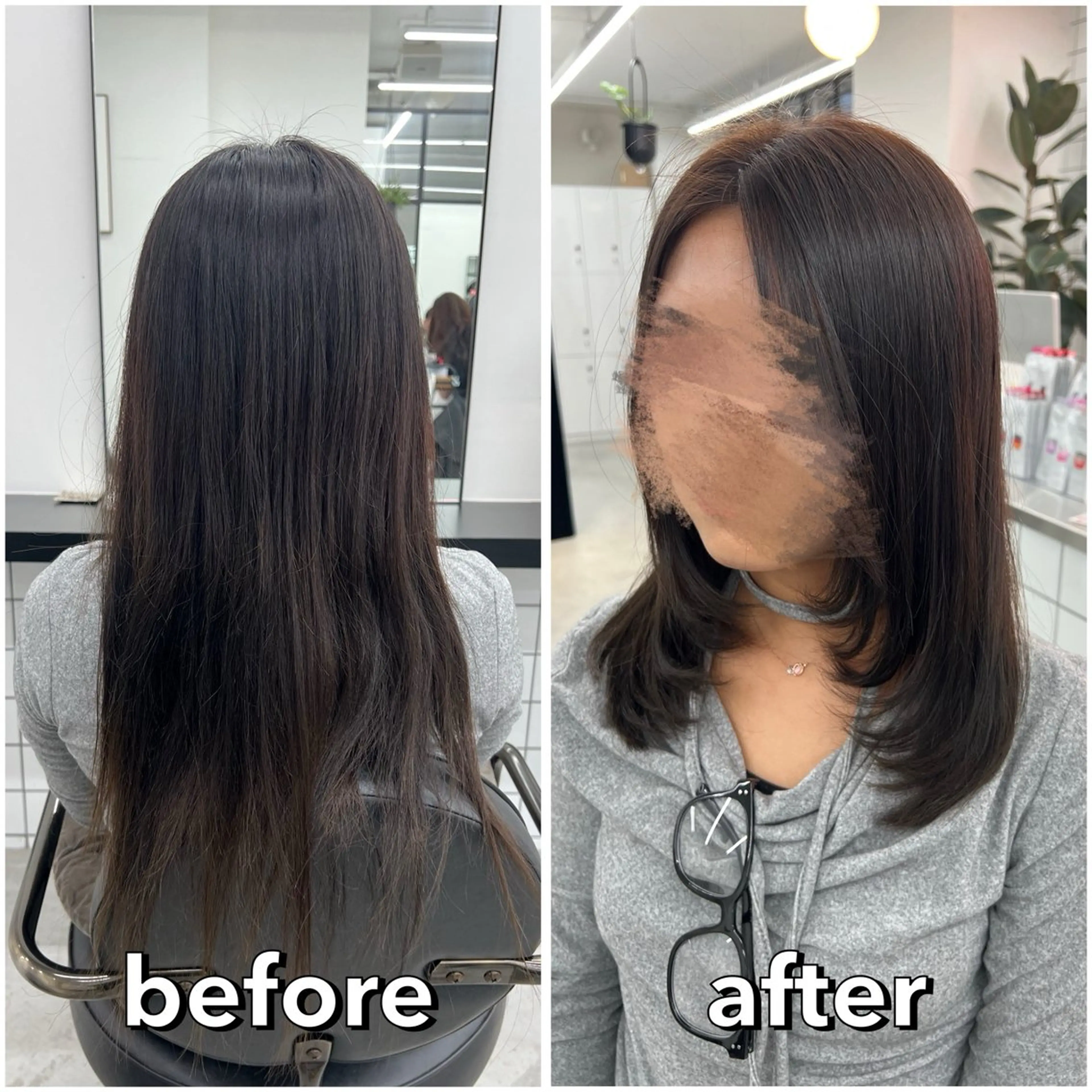 ミディアム ミディアムレイヤー 顔まわりレイヤー 顔周りカット レイヤーカット 小顔カット カット 🌷︎あすか🌷 JILLSTUDIOのヘアスタイル