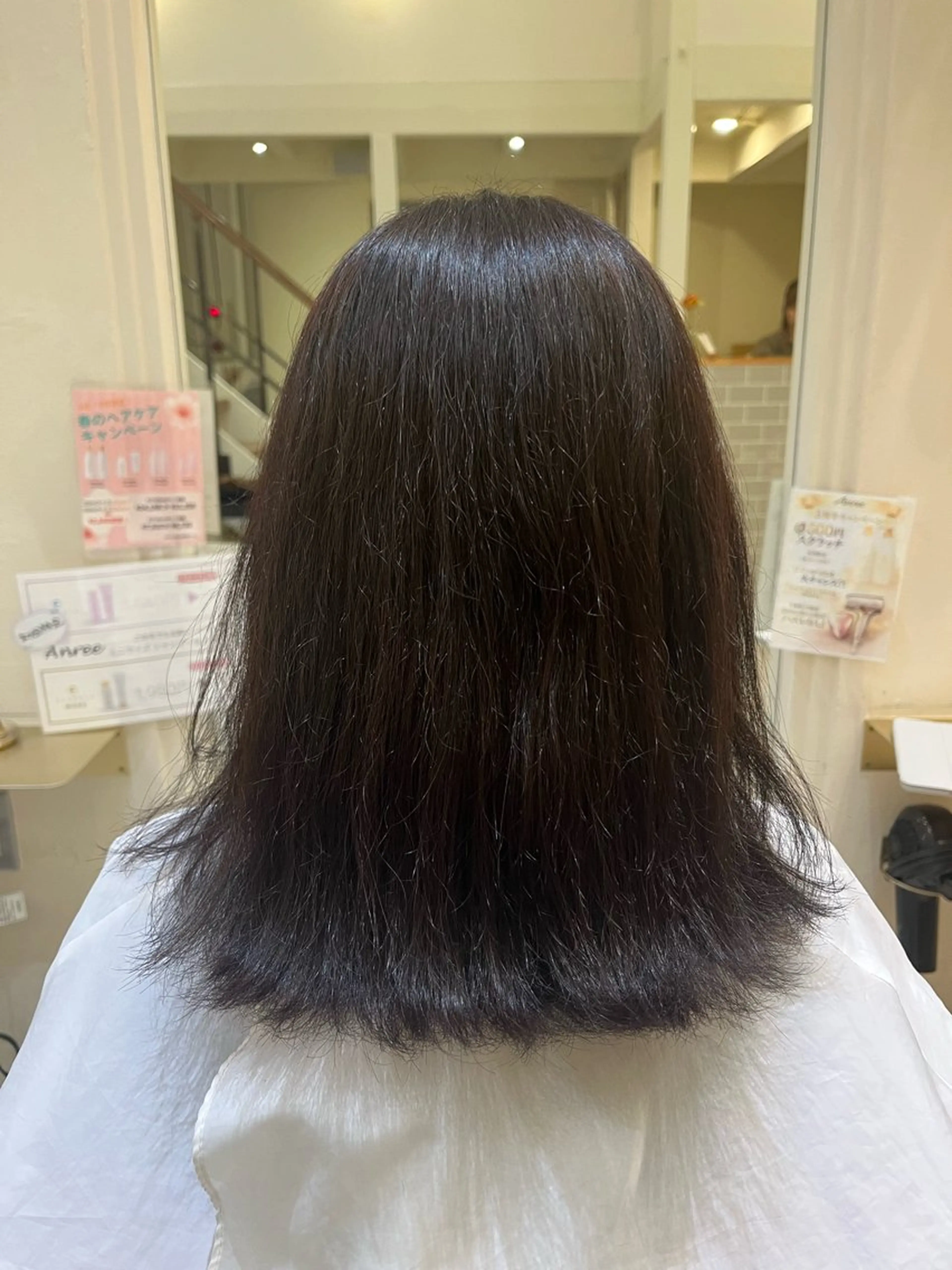 ミディアム ヘアカラー 猿渡 桃花のヘアスタイル