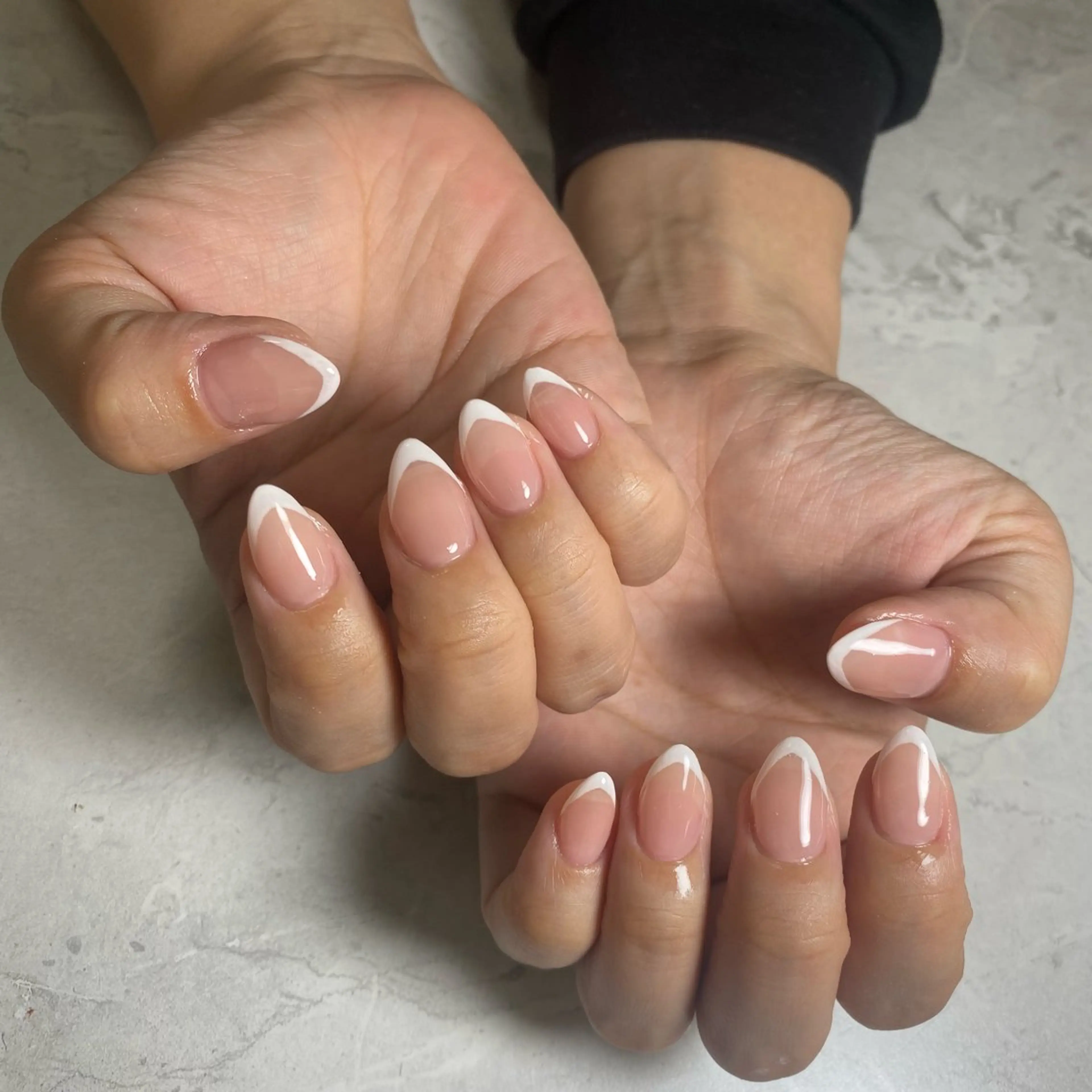 ネイル フレンチネイル グラデーション Chura nail ◡̈ Noaのネイルデザイン