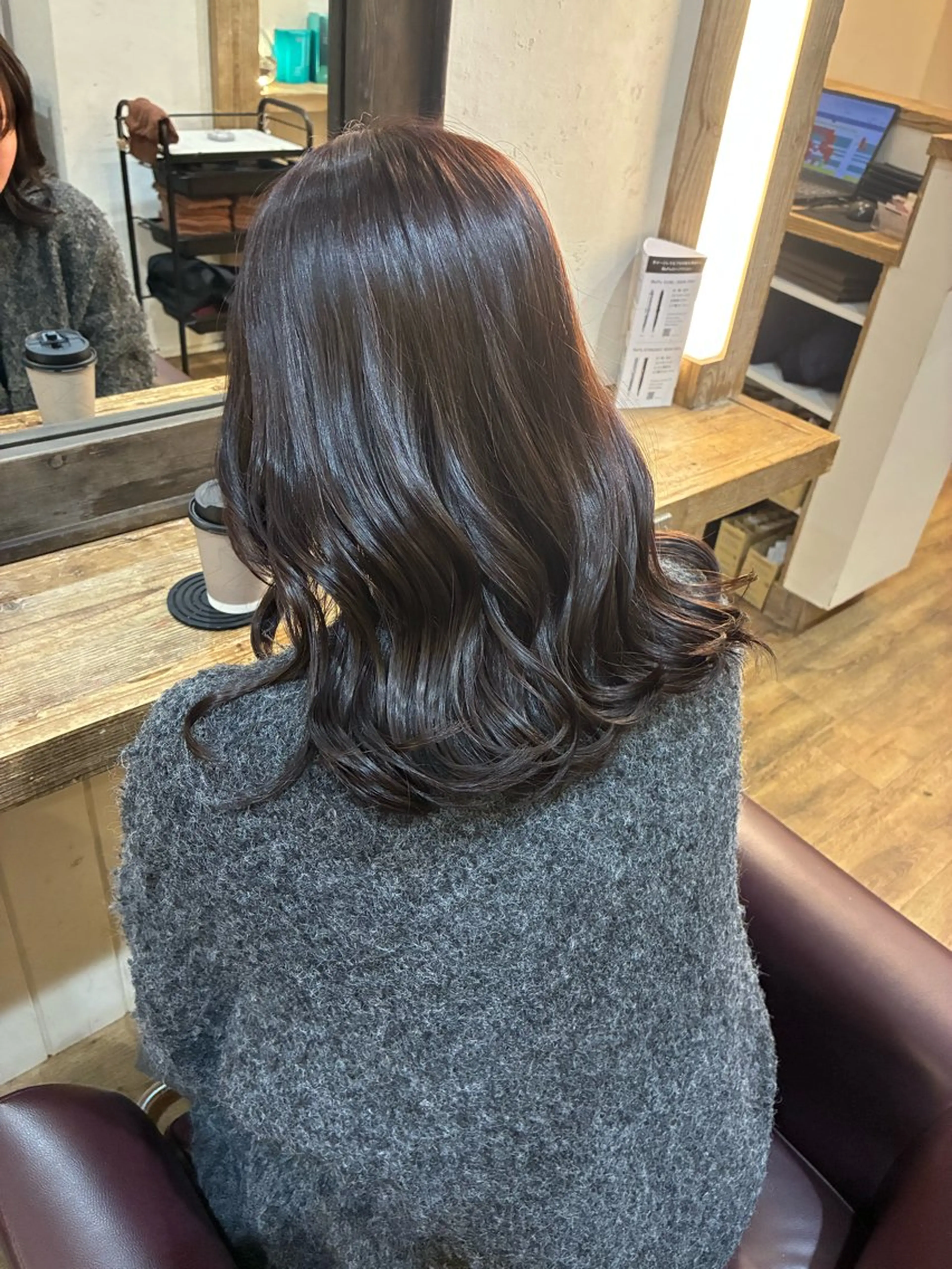 ミディアム ヘアカラー 阿部 翔一郎/暖色系カラーのヘアスタイル