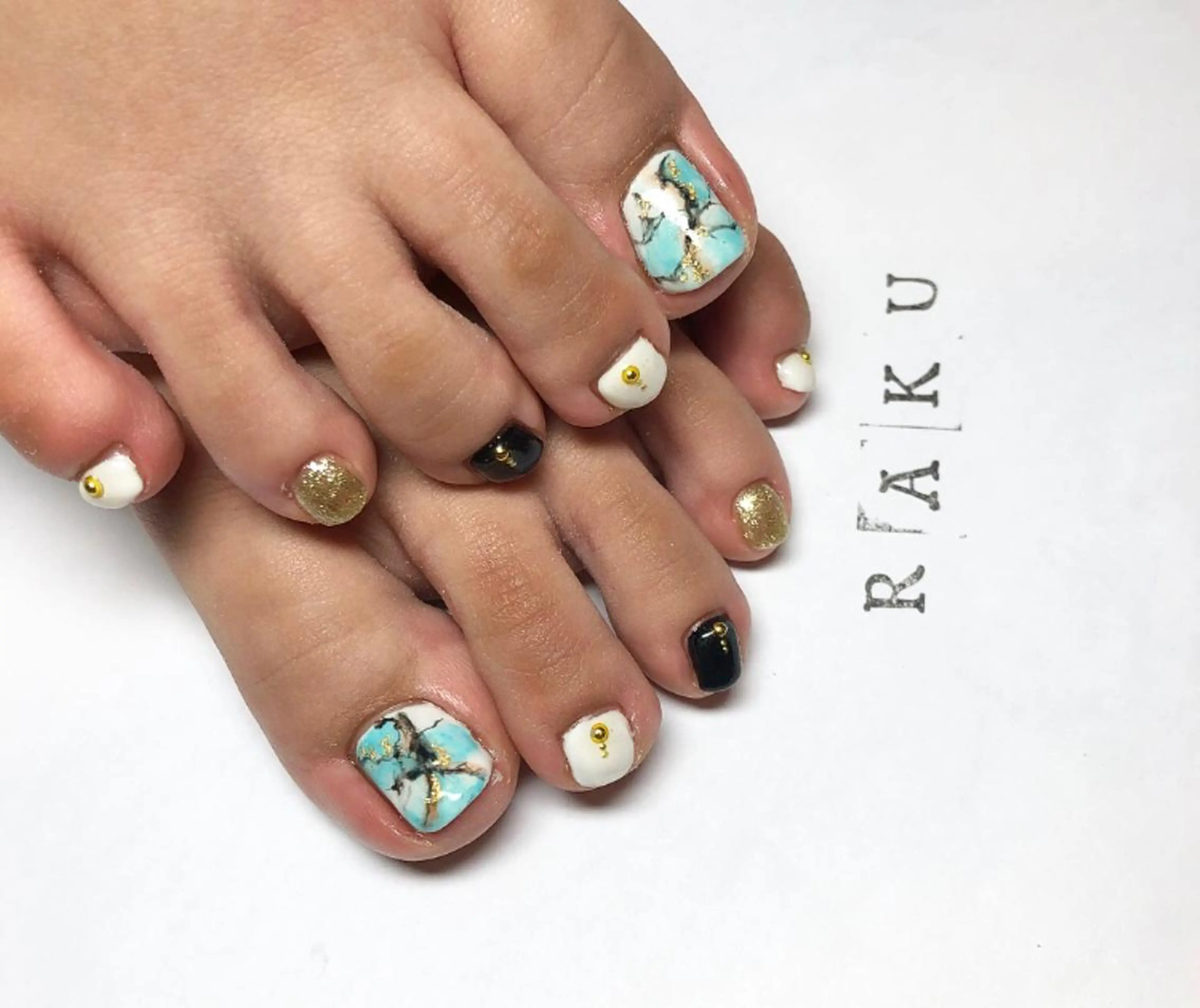 ネイル 大理石ネイル(マーブル) 駒月 明日香のネイルデザイン