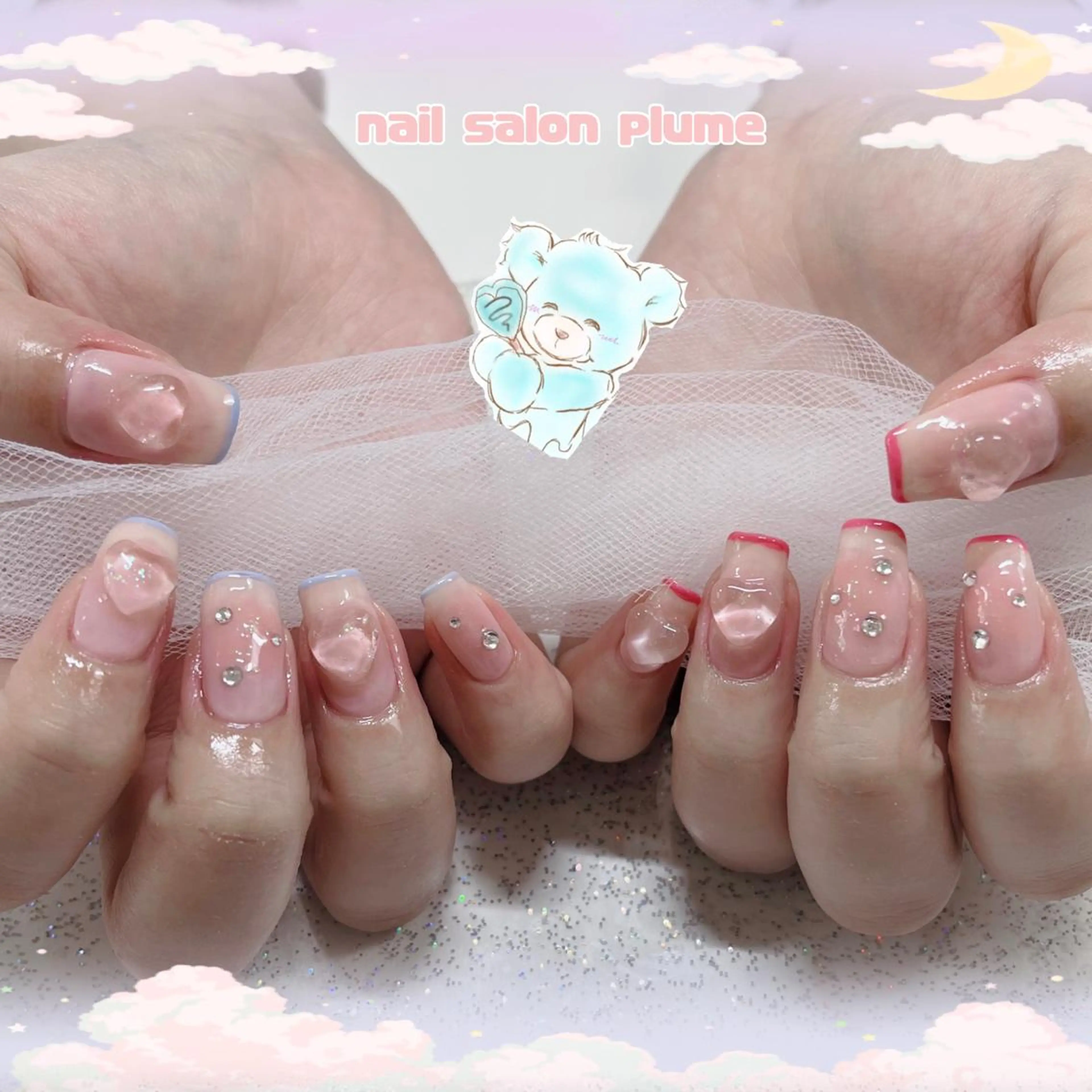 ネイル ハンドネイル plume nail ☆韓国ネイルのネイルデザイン